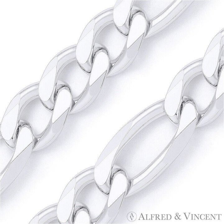 Other Figaro Link Italian Chain Anklet in .925 Sterling Silver Size ONE SIZE - 2 Thumbnail