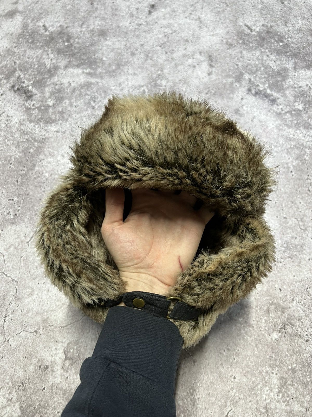 Japanese Brand Vintage Y2K Fuzzy Fur Ushanka Hat Size ONE SIZE - 1 Thumbnail