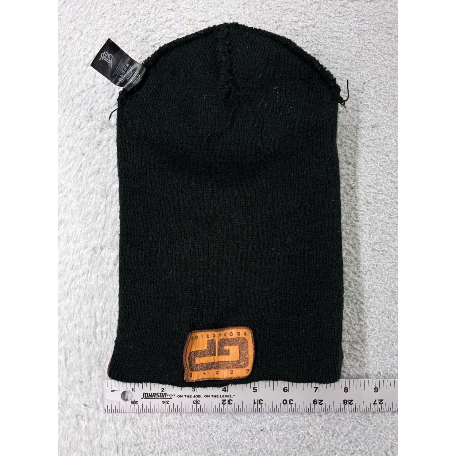 Vintage Grove Production Beanie Adult One Size Black Knit 100% Acrylic Winter Ski Hat/Cap Unisex Adults Beanie Size ONE SIZE - 5 Thumbnail