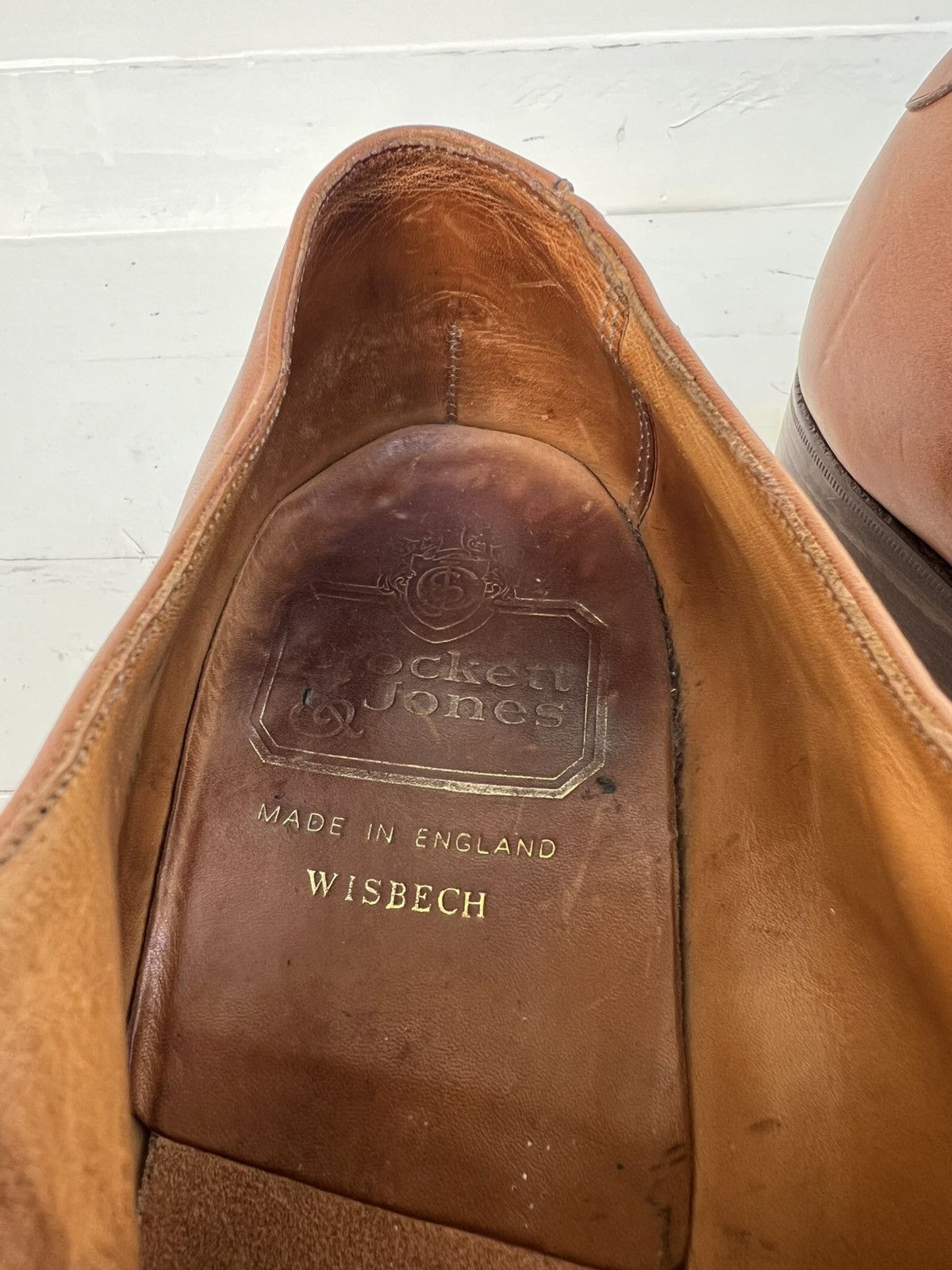 Crockett & Jones VTG Crockett & Jones Brown Leather Derby Dress Shoes Size US 9 / EU 42 - 13 Thumbnail