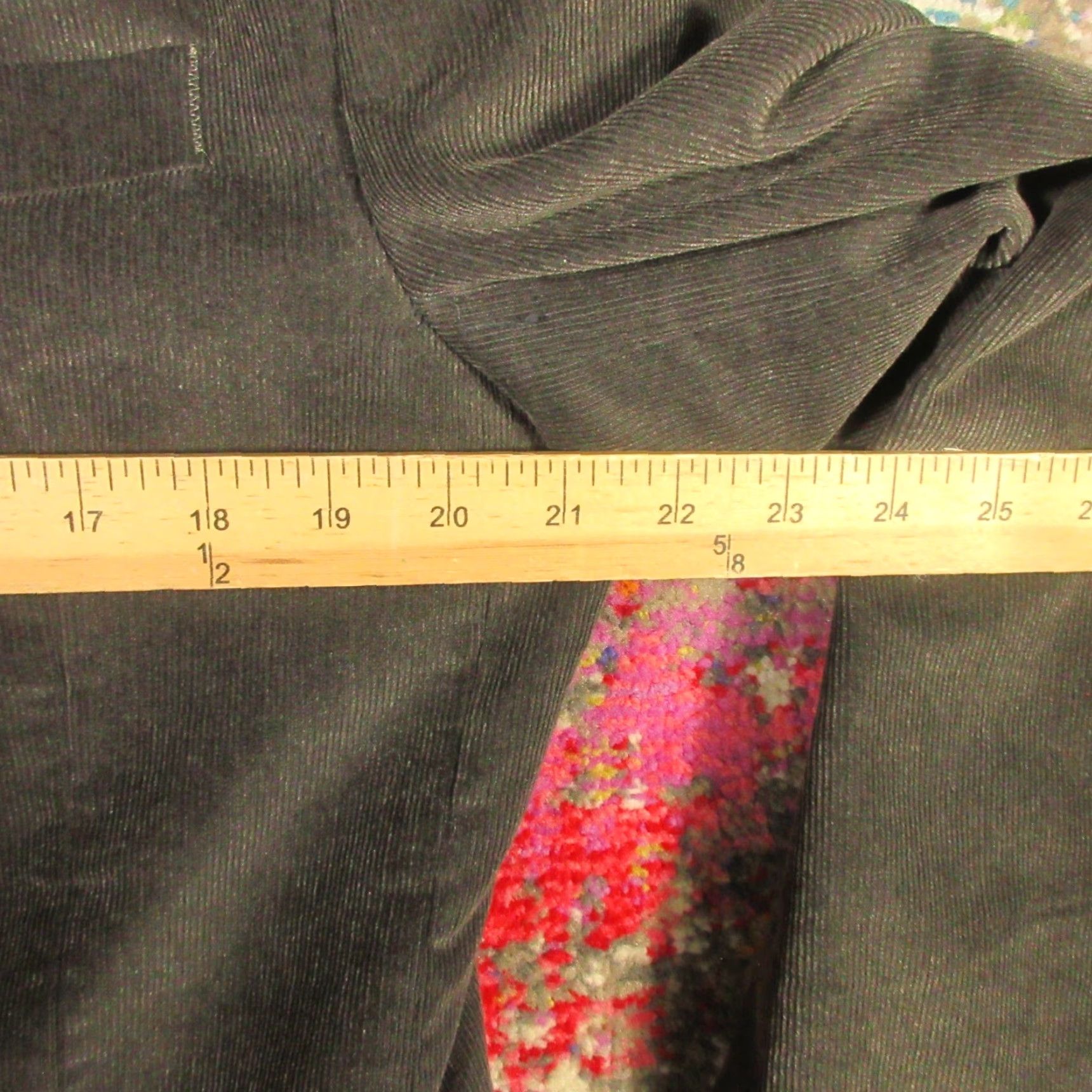 Chaps Chaps Corduroy Blazer Men 42 Slim Fit Brown Gray Sport Coat Jacket Classic Retro Size 42R - 8 Thumbnail