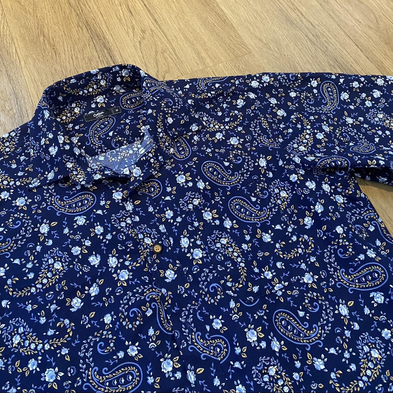 Other Blue and white paisley short sleeve button up shirt Size US M / EU 48-50 / 2 - 2 Thumbnail