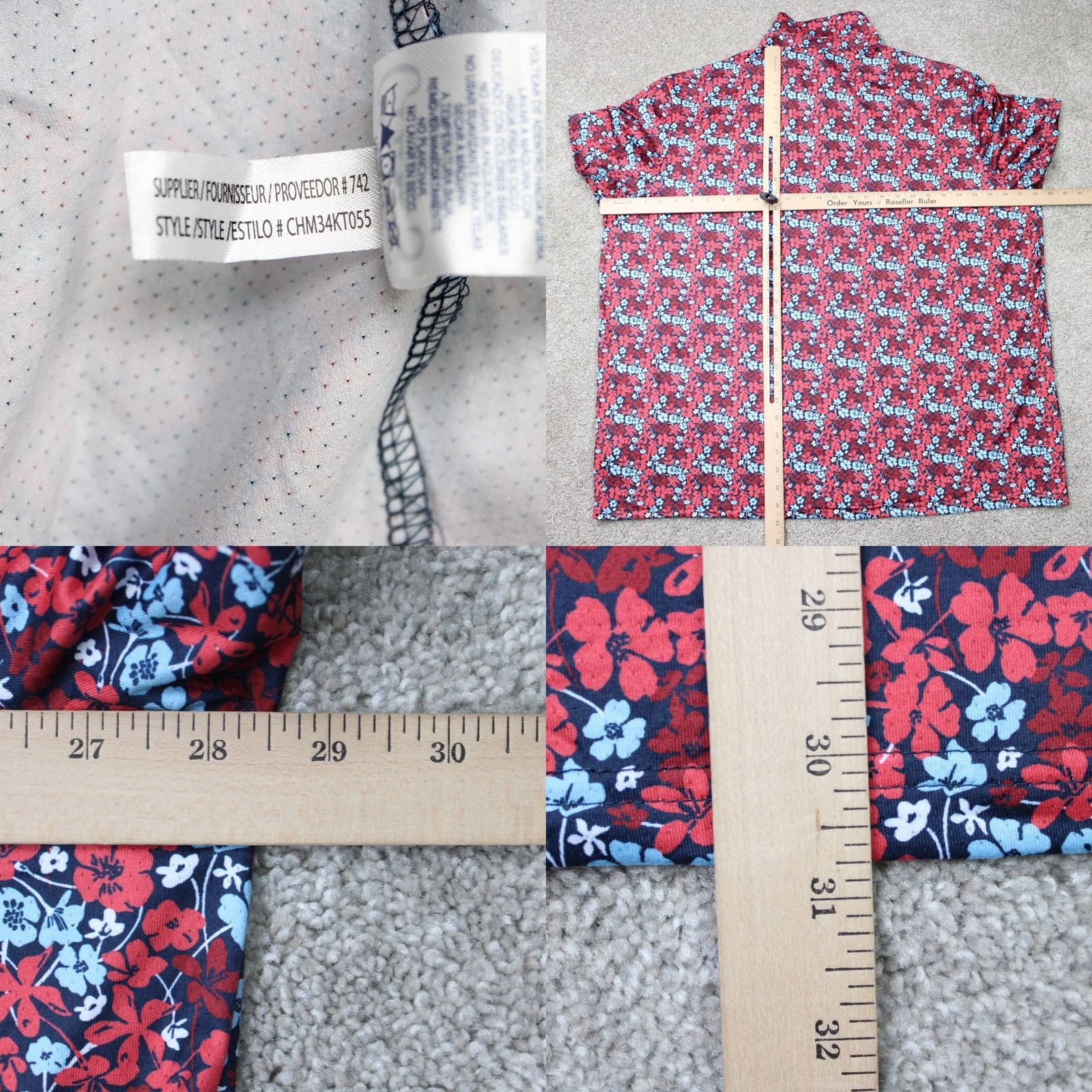 Chaps Chaps Golf Polo Shirt Mens 3XL XXXL Red Floral AOP Short Sleeve Polo Shirt Golf Shirt Mens 3XL Red Floral Pattern Chaps Golf Size US XXL / EU 58 / 5 - 8 Thumbnail