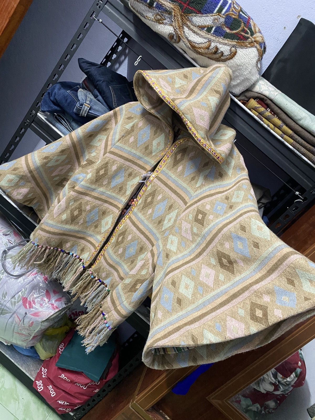 Japanese Brand Ponchos Navajo Neo Nadesico Size S / US 4 / IT 40 - 3 Thumbnail