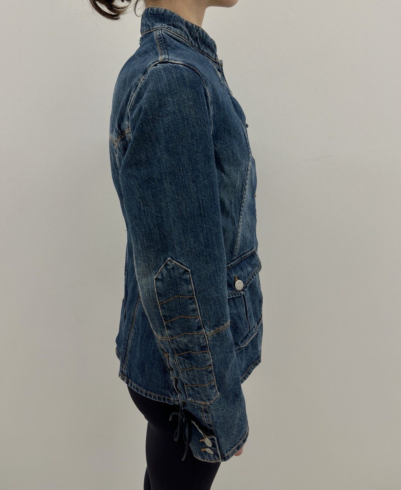 Vintage Vintage Corleone Denim Fitted Jacket Y2K 2000`s Swag Size M / US 6-8 / IT 42-44 - 6 Thumbnail