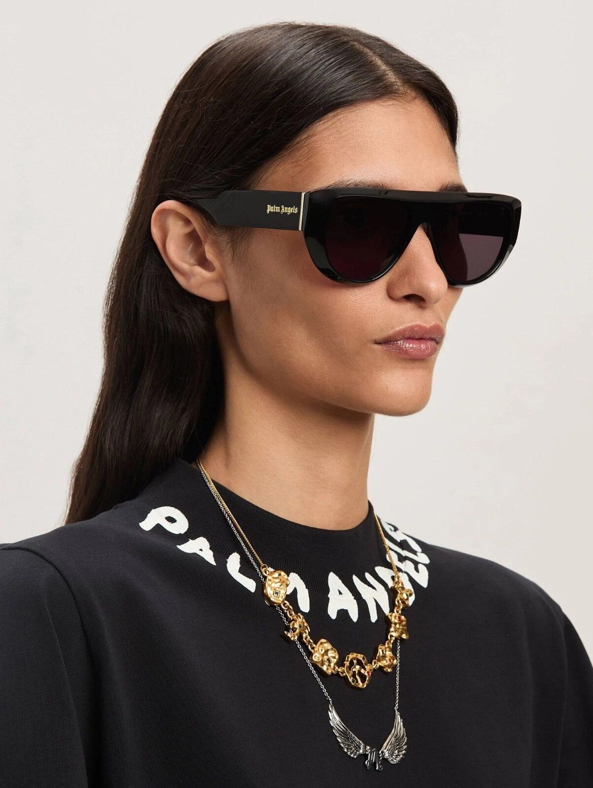 Palm Angels PALM ANGELS PERI105 105 JOSHUA Geometric Unisex Sunglass Size ONE SIZE - 11 Thumbnail