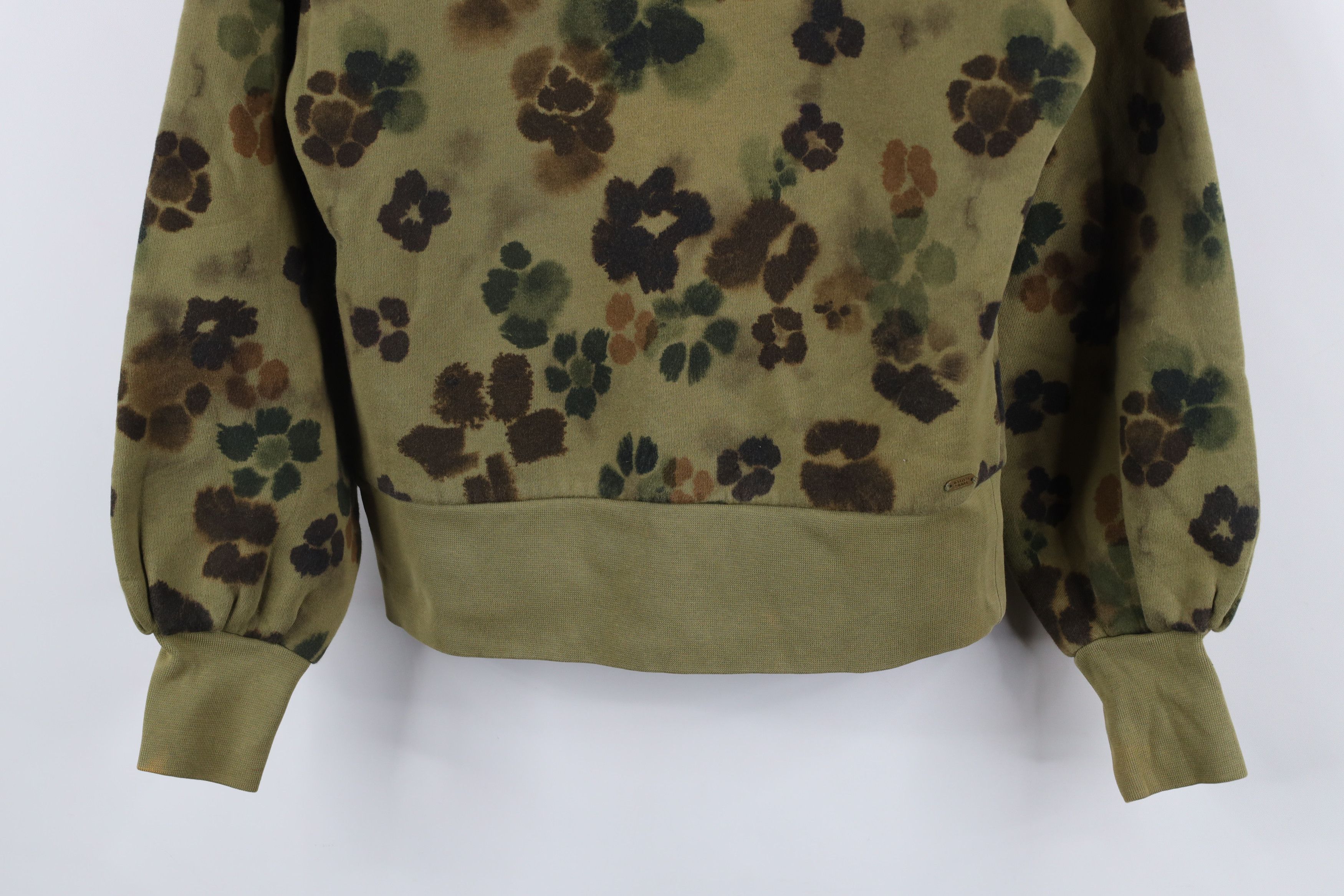 Scotch & Soda × Vintage Scotch & Soda Abstract Acid Wash Flower Crewneck Sweatshirt Size XS / US 0-2 / IT 36-38 - 3 Thumbnail