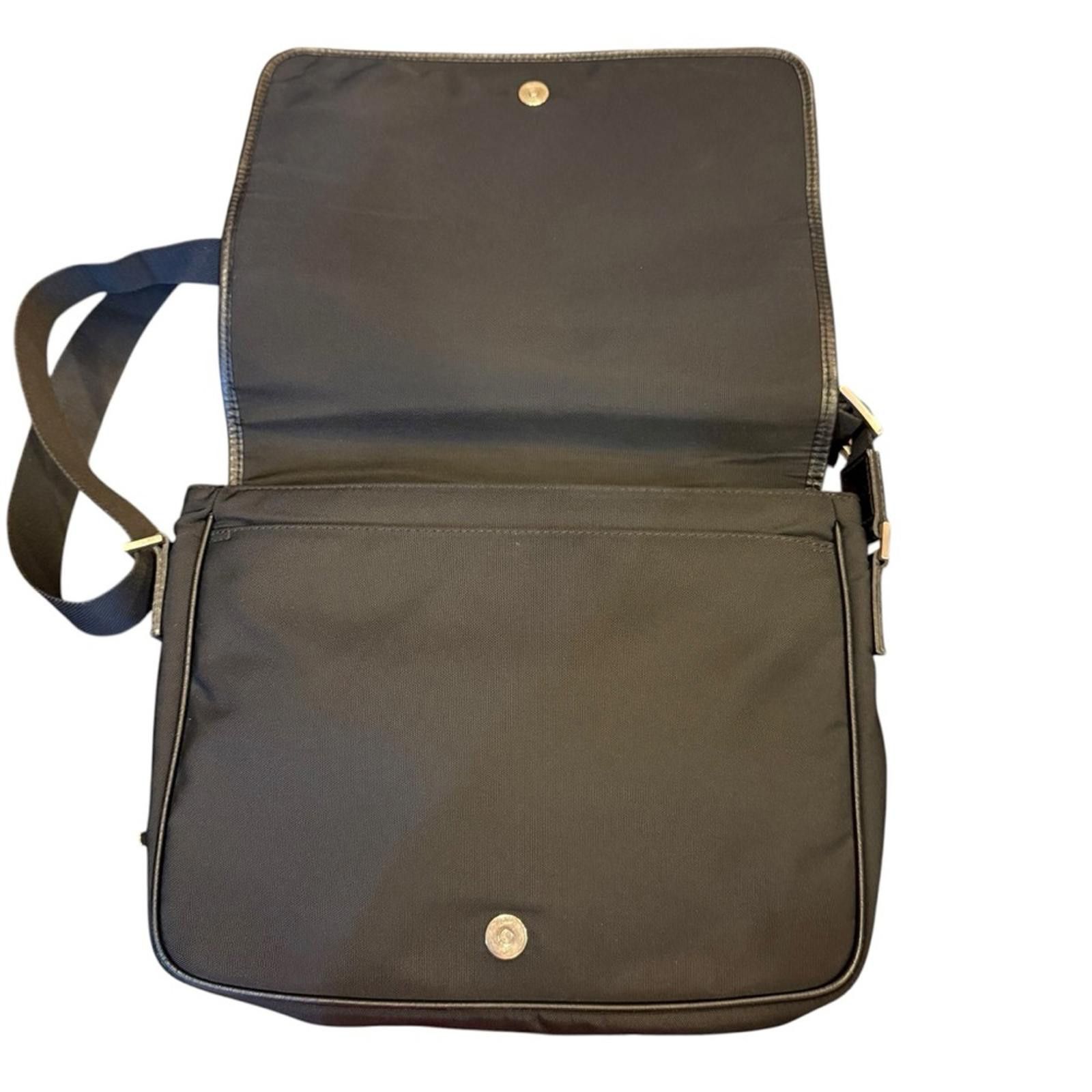 Salvatore Ferragamo Salvatore Ferragamo Men’s Leather and Canvas Messenger Bag Size ONE SIZE - 6 Thumbnail