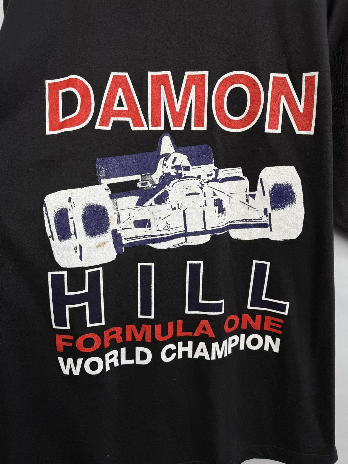 Formula 1 🇬🇧 Vintage 1996 Damon Hill F1 Formula One World Champion Tee Size US XL / EU 56 / 4 - 5 Thumbnail