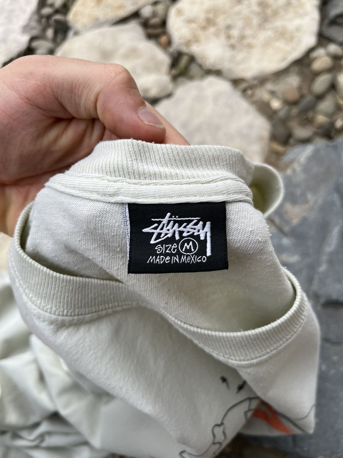 Japanese Brand × Stussy Vintage Stussy 3 people tee t-shirt washed rare central logo Size US M / EU 48-50 / 2 - 12 Thumbnail