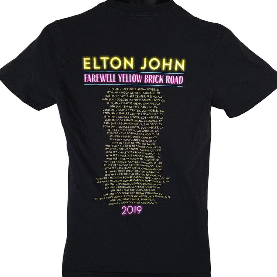 Other Elton John T Shirt Mens Size Small Black 2019 Farewell Tour Size US S / EU 44-46 / 1 - 4 Thumbnail