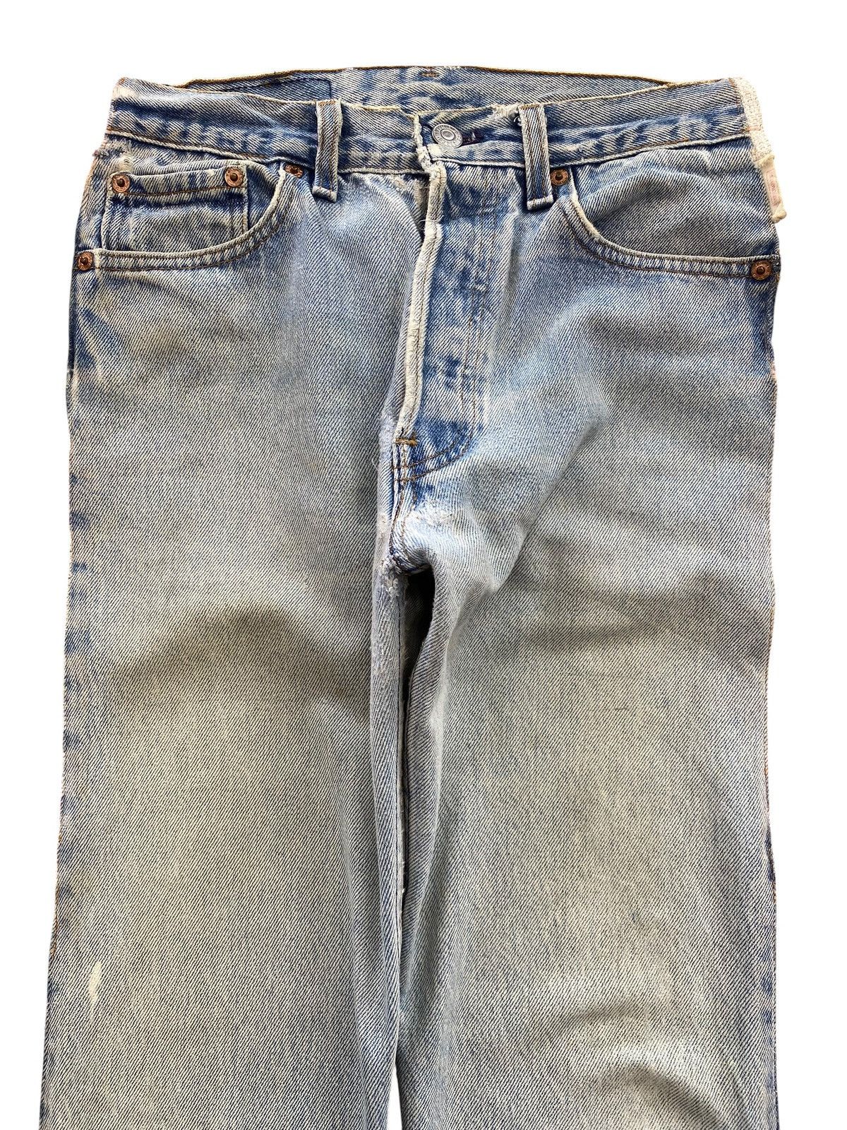 Levi's Levi’s Light Wash Abstract Lines Style Straight Leg Jeans Size US 30 / EU 46 - 2 Thumbnail