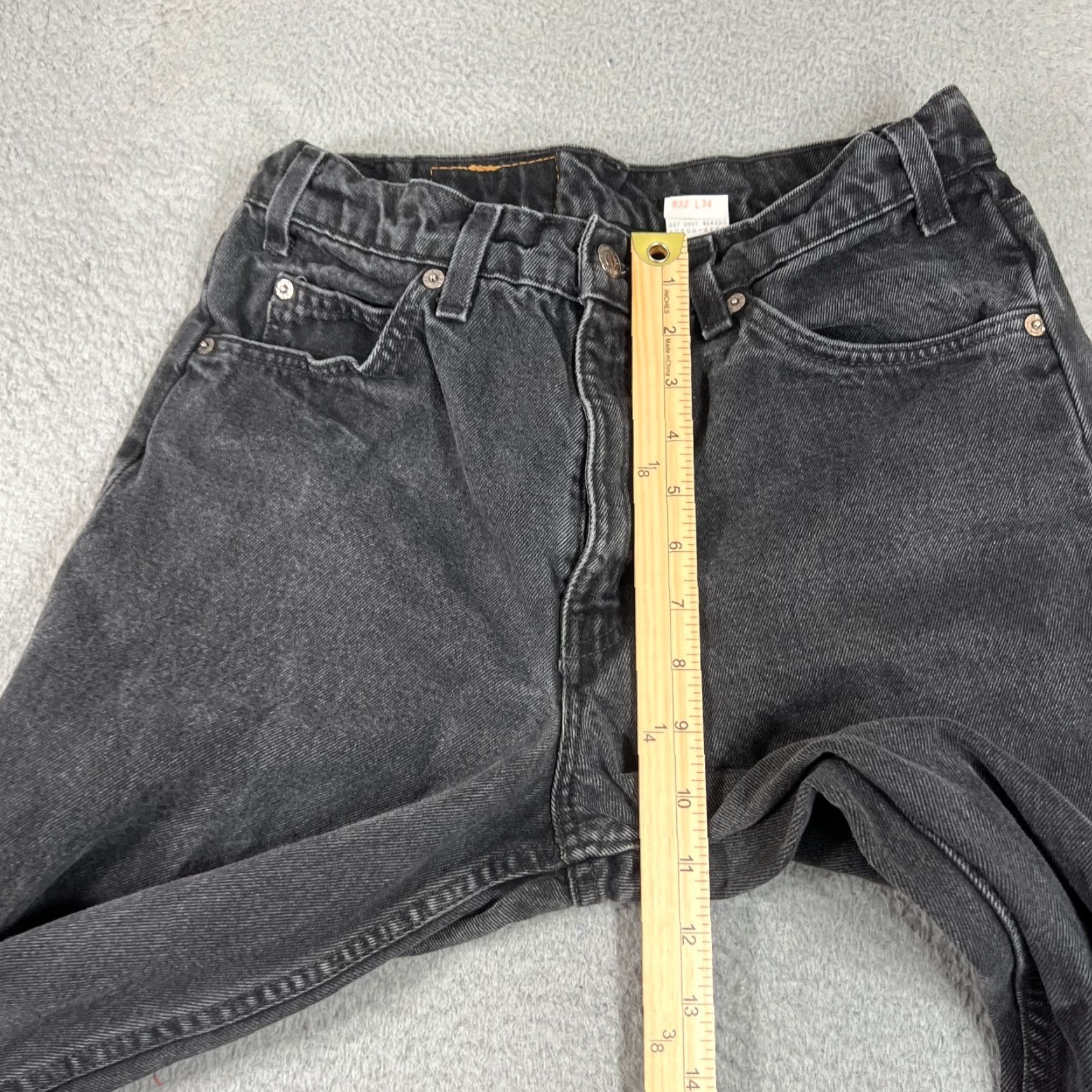 Levi's VINTAGE Levi's 550 Jeans Mens Sz 32x34 Tapered Relaxed Fit Black Denim 90s Retro Size US 32 / EU 48 - 4 Thumbnail