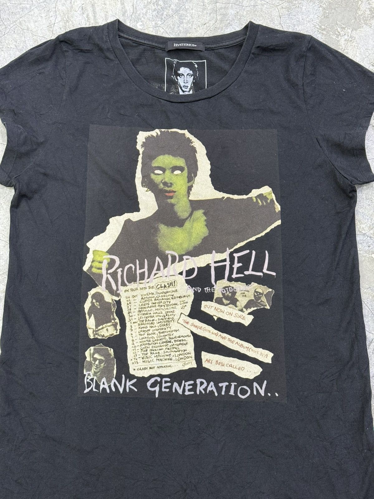 Hysteric Glamour Hysteric Glamour x Richard Hell Blank Generation Tee Size S / US 4 / IT 40 - 1 Thumbnail