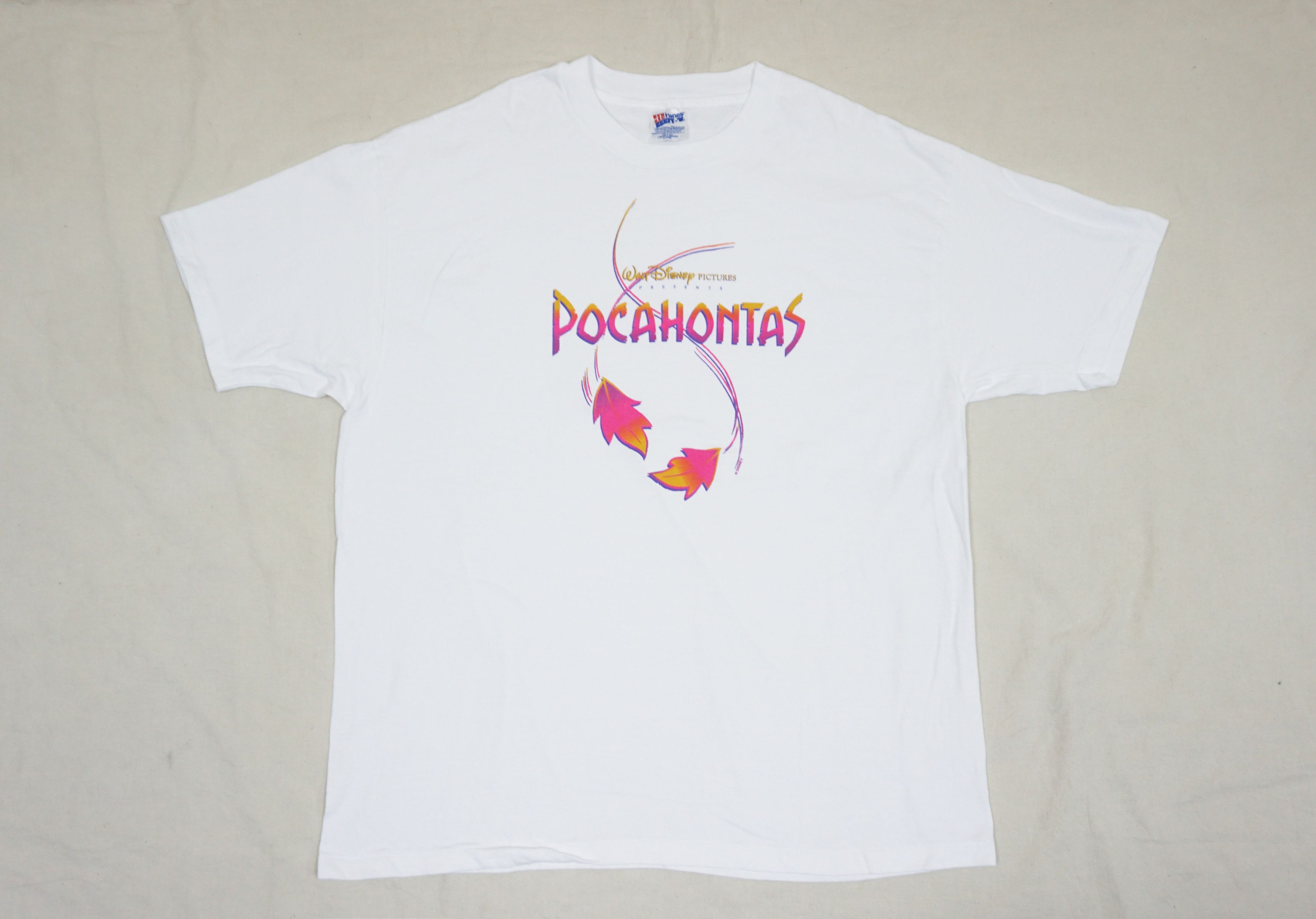 Image of Disney "pocahontas" T-Shirt in White, Men's (Size XL)