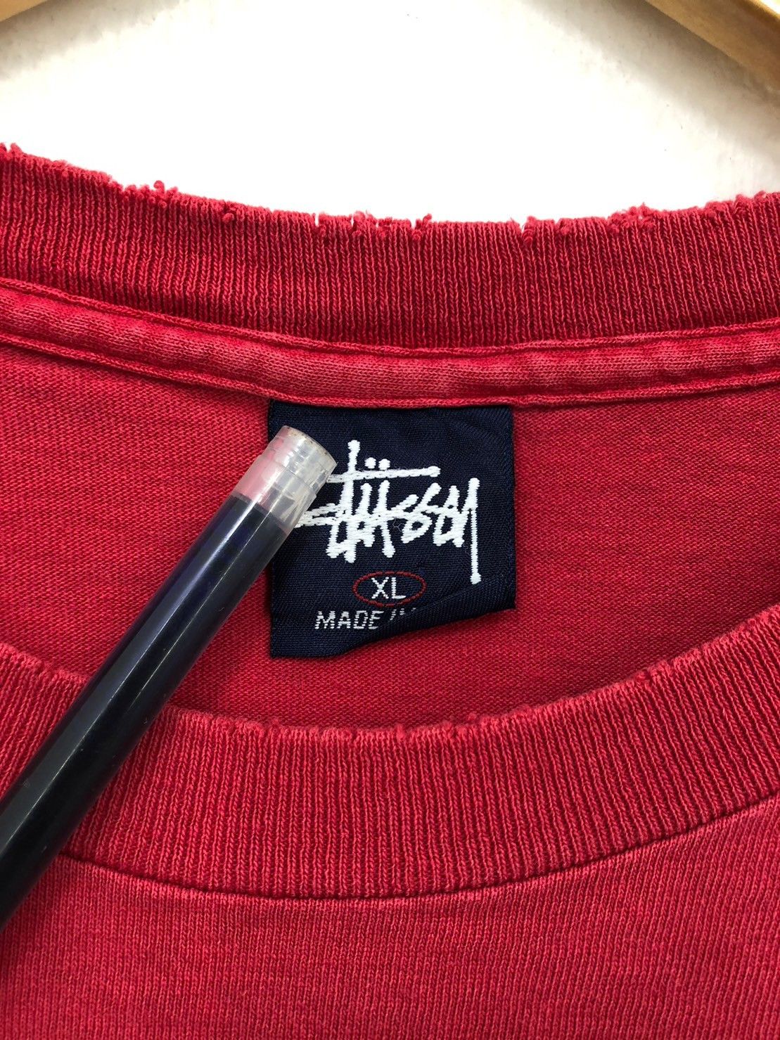 Stussy × Vintage Vintage 90's Stussy shirt Big Logo wts01 Size US XL / EU 56 / 4 - 11 Thumbnail
