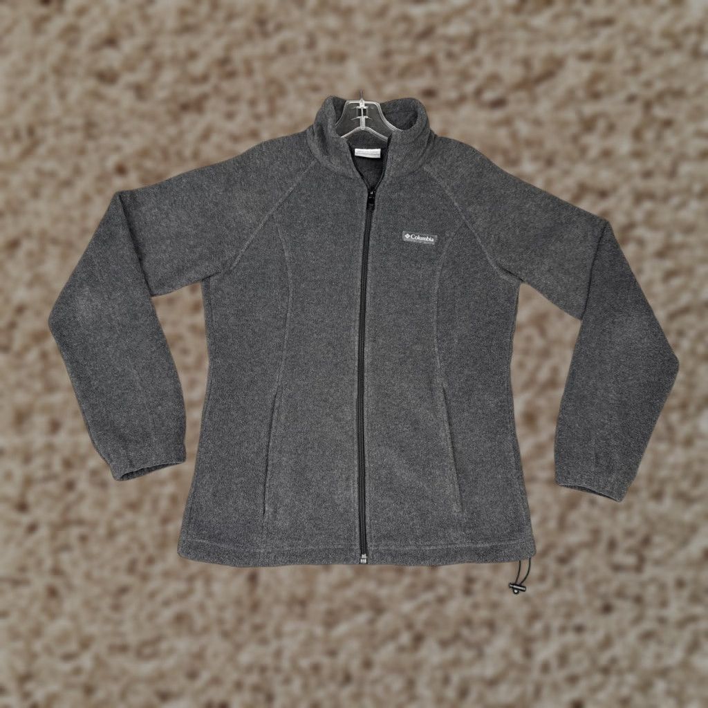 Vintage Columbia Jacket Small Gray Fleece Full Zip Outdoor Hiking Womens Size S / US 4 / IT 40 - 1 Thumbnail