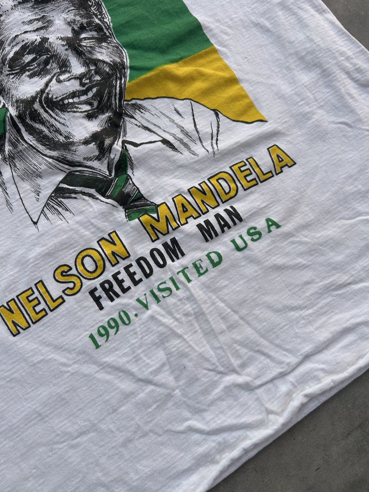 Vintage Vintage 90s Nelson Mandela Tank Top shirt Size US M / EU 48-50 / 2 - 2 Thumbnail