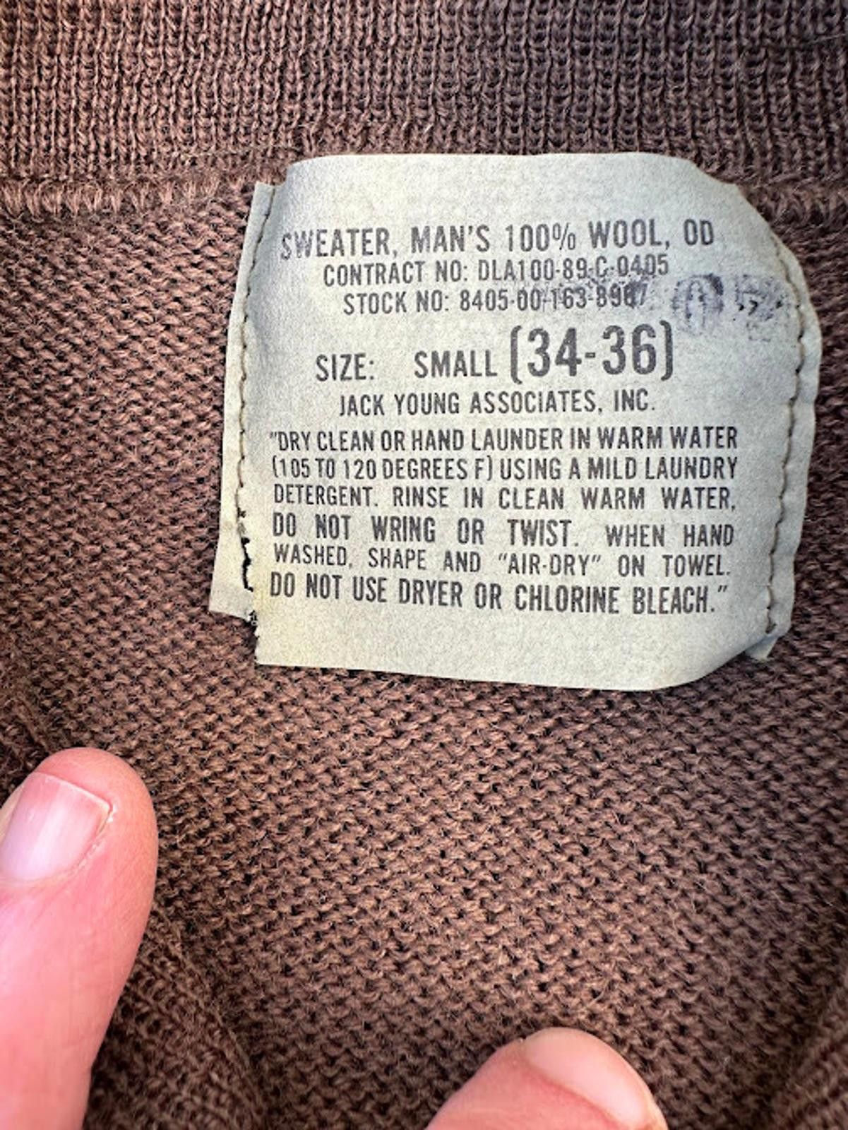 Other Vintage US Military Wool Henley Sweater S Size US S / EU 44-46 / 1 - 3 Thumbnail