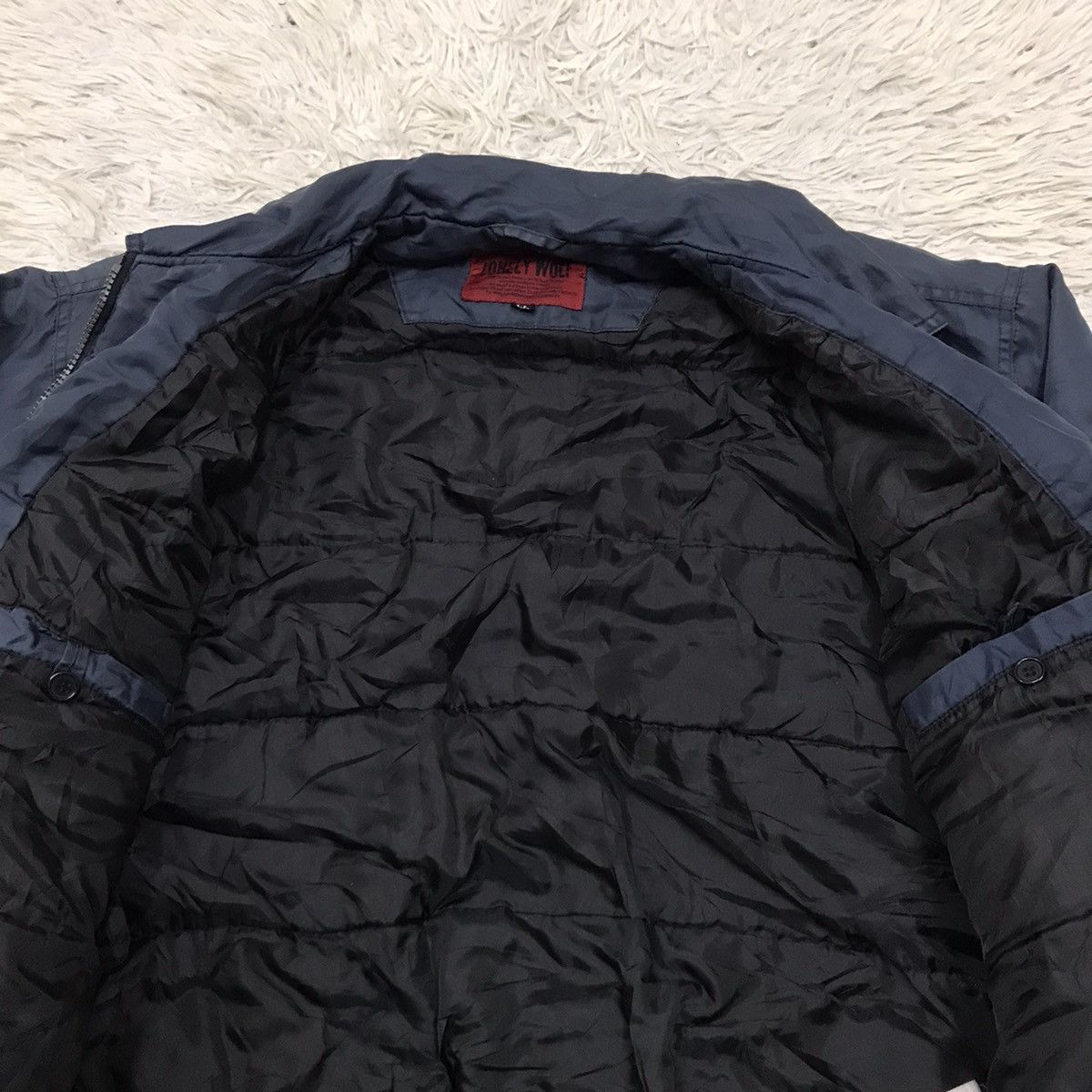 Japanese Brand Vintage Lonely Wolf Double Pocket Zipper Bomber Jacket Size US L / EU 52-54 / 3 - 14 Thumbnail