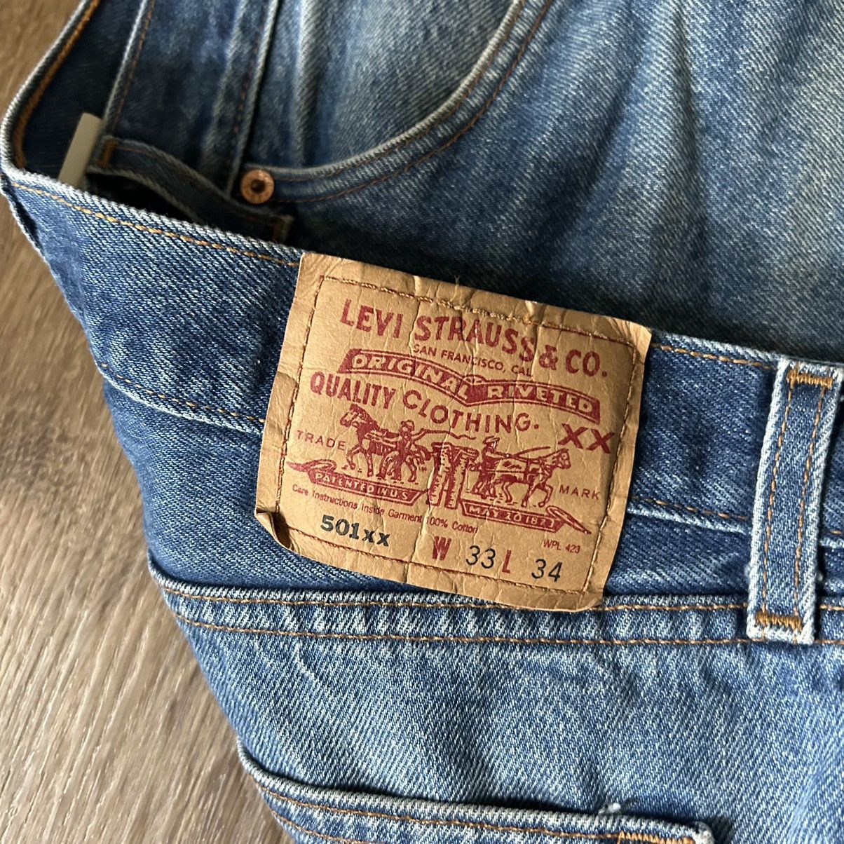 Levi's × Vintage Vintage Levi's 501xx Jeans Made in USA Size US 33 - 3 Thumbnail