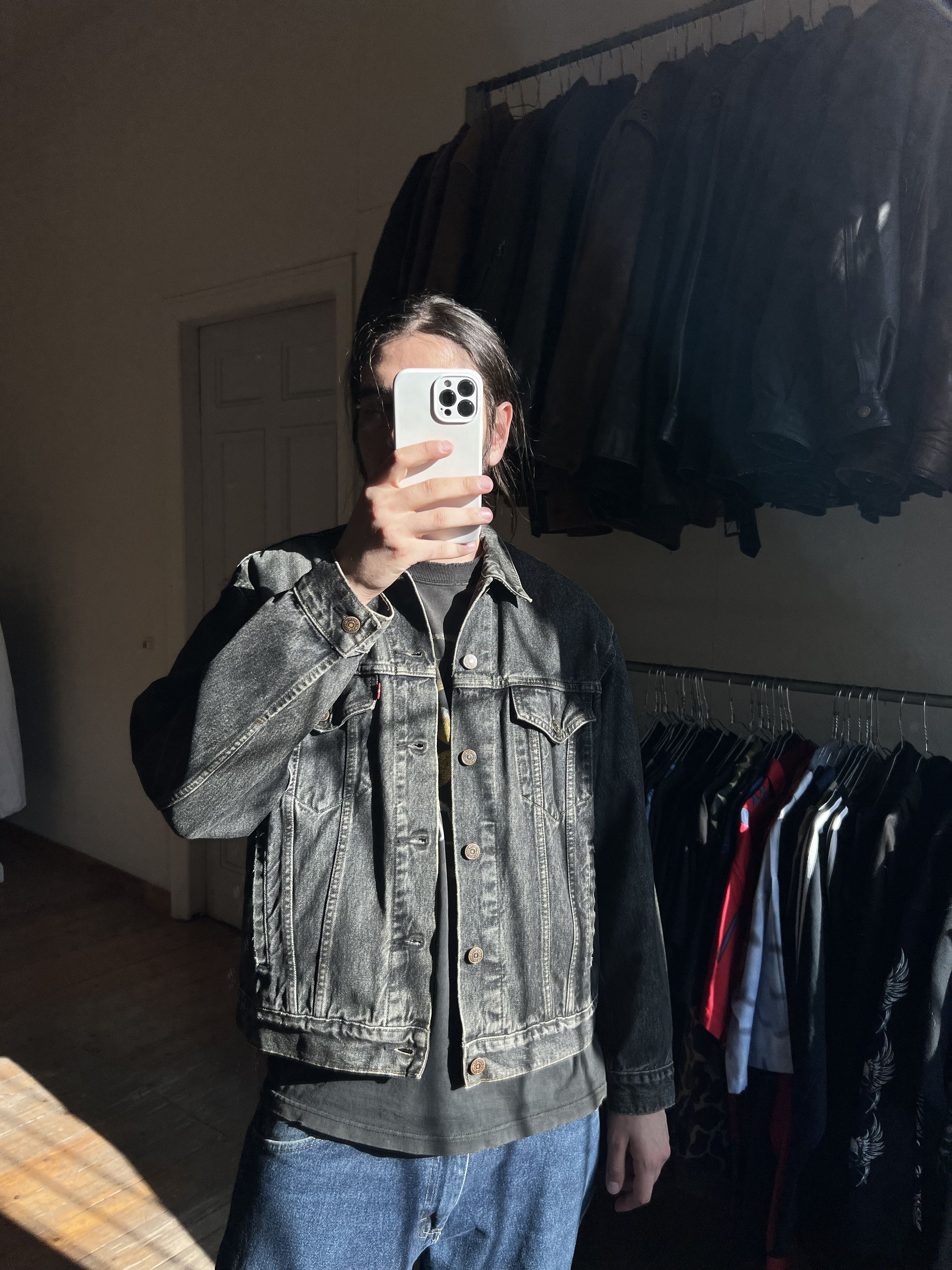 Levi's Vintage Clothing Levis Vintage Mushroom Giratinha Weed Heavy Denim Jacket Size US L / EU 52-54 / 3 - 3 Thumbnail