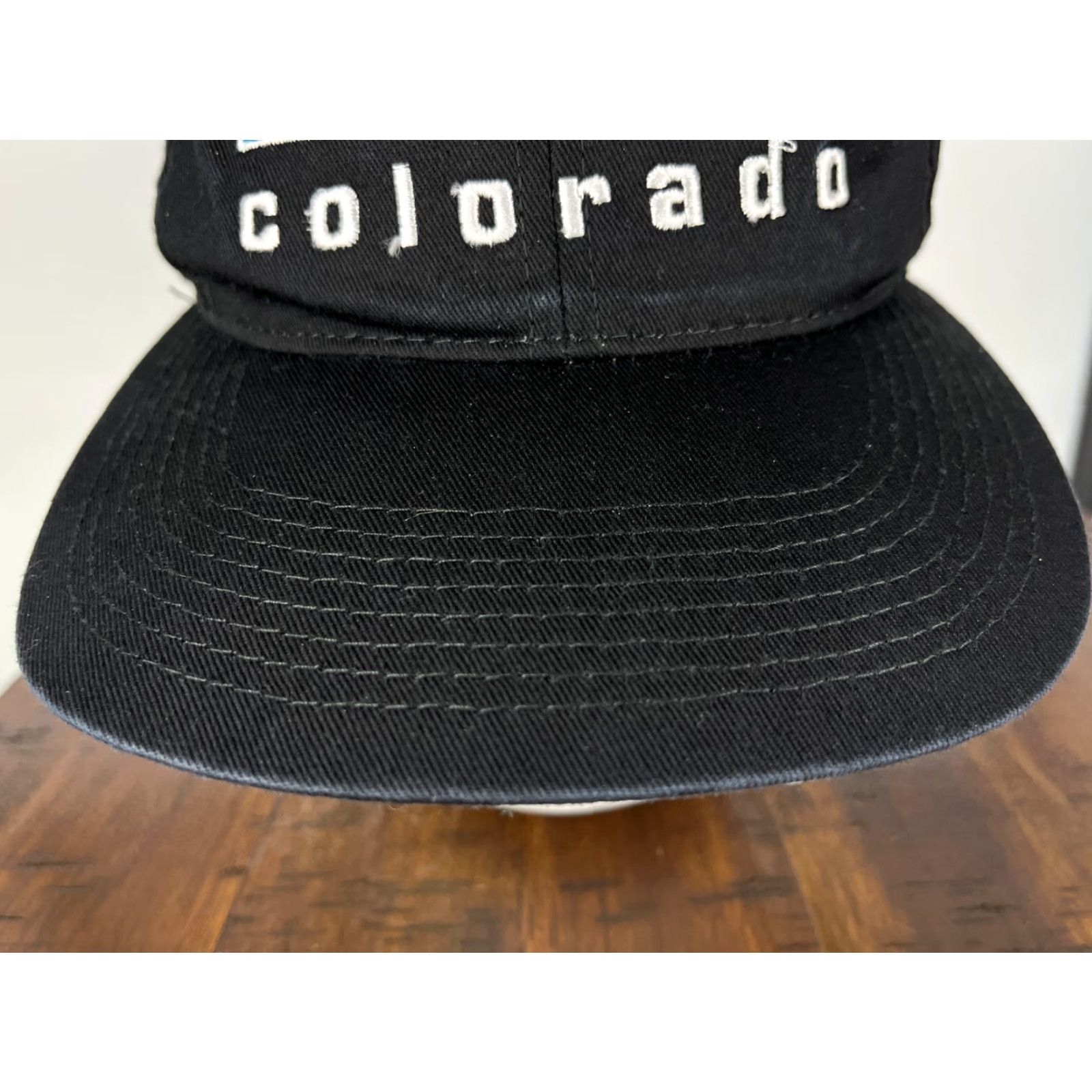 Vintage VINTAGE? No, it's a Youngan Hat Co Snapback Hat Black 100% Cotton Twill Ski Logo Cap One Size Men Adjustable Adult Black Logo Ski Hat Size ONE SIZE - 3 Thumbnail