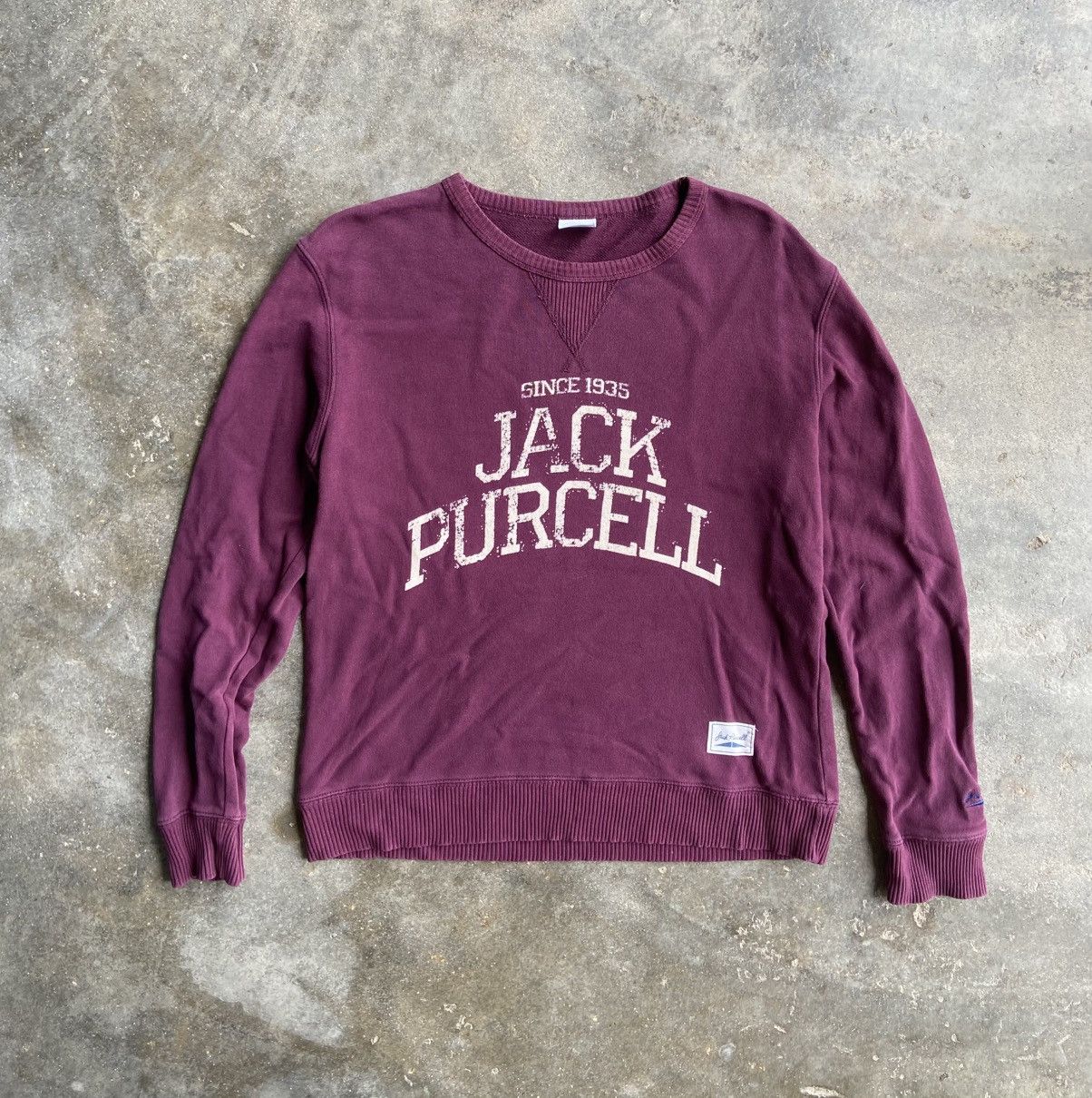 Converse 🇯🇵 JACK PURCELL BIG LOGO SWEATSHIRT Size US M / EU 48-50 / 2 - 2 Thumbnail