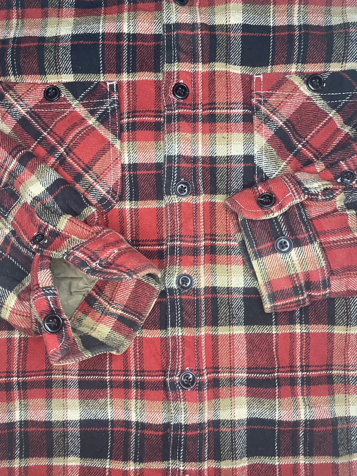 Flannel Japanese Restoration Flannel Fleece-Lined Button Up Shirt Size US L / EU 52-54 / 3 - 5 Thumbnail