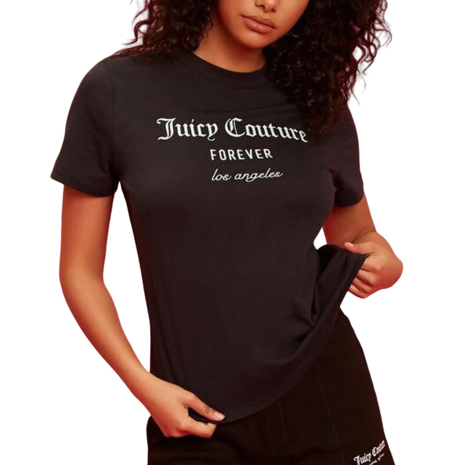 Forever 21 × Juicy Couture F21 x Juicy Couture Black Crewneck T-Shirt Medium Size M / US 6-8 / IT 42-44 - 1 Thumbnail