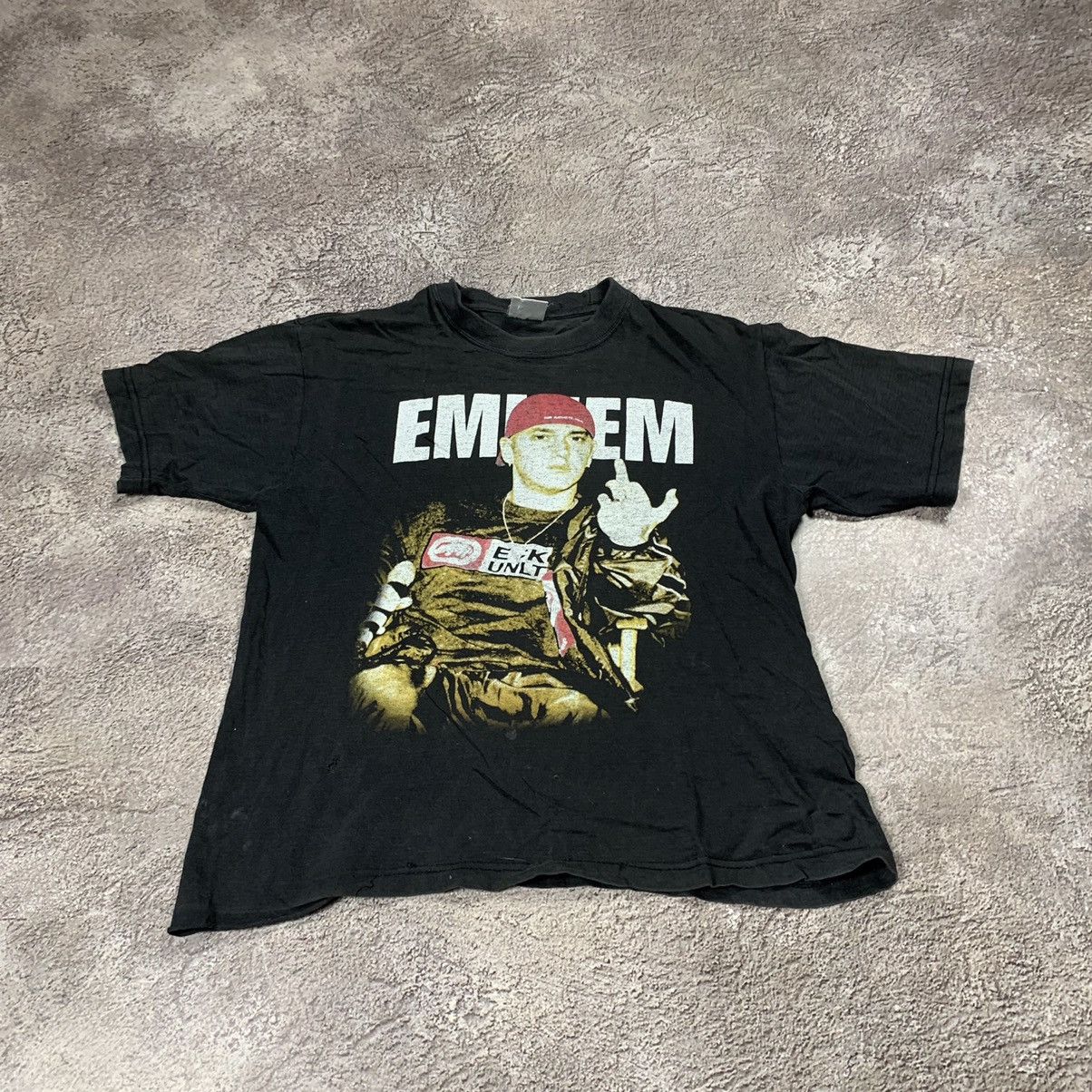Vintage Vintage 90s Eminem Graphic Tee Y2K Rap Streetwear Worn In XS Size US XS / EU 42 / 0 - 2 Thumbnail