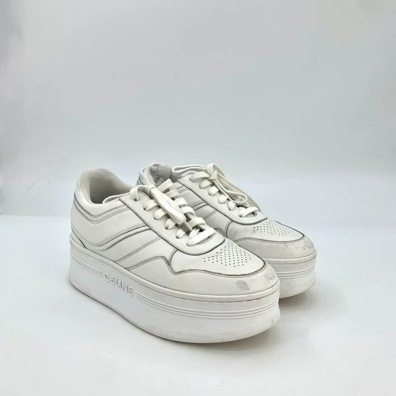 Celine Celine White Thick Sole Casual Sneakers Size US 8 / EU 41 - 2 Thumbnail
