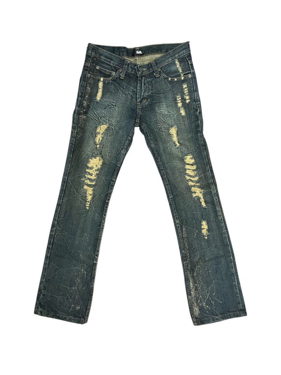 Hysteric Glamour × If Six Was Nine × Tornado Mart Glad News Y2K Rusty Trash Jean Size 30" / US 8 / IT 44 - 1 Thumbnail