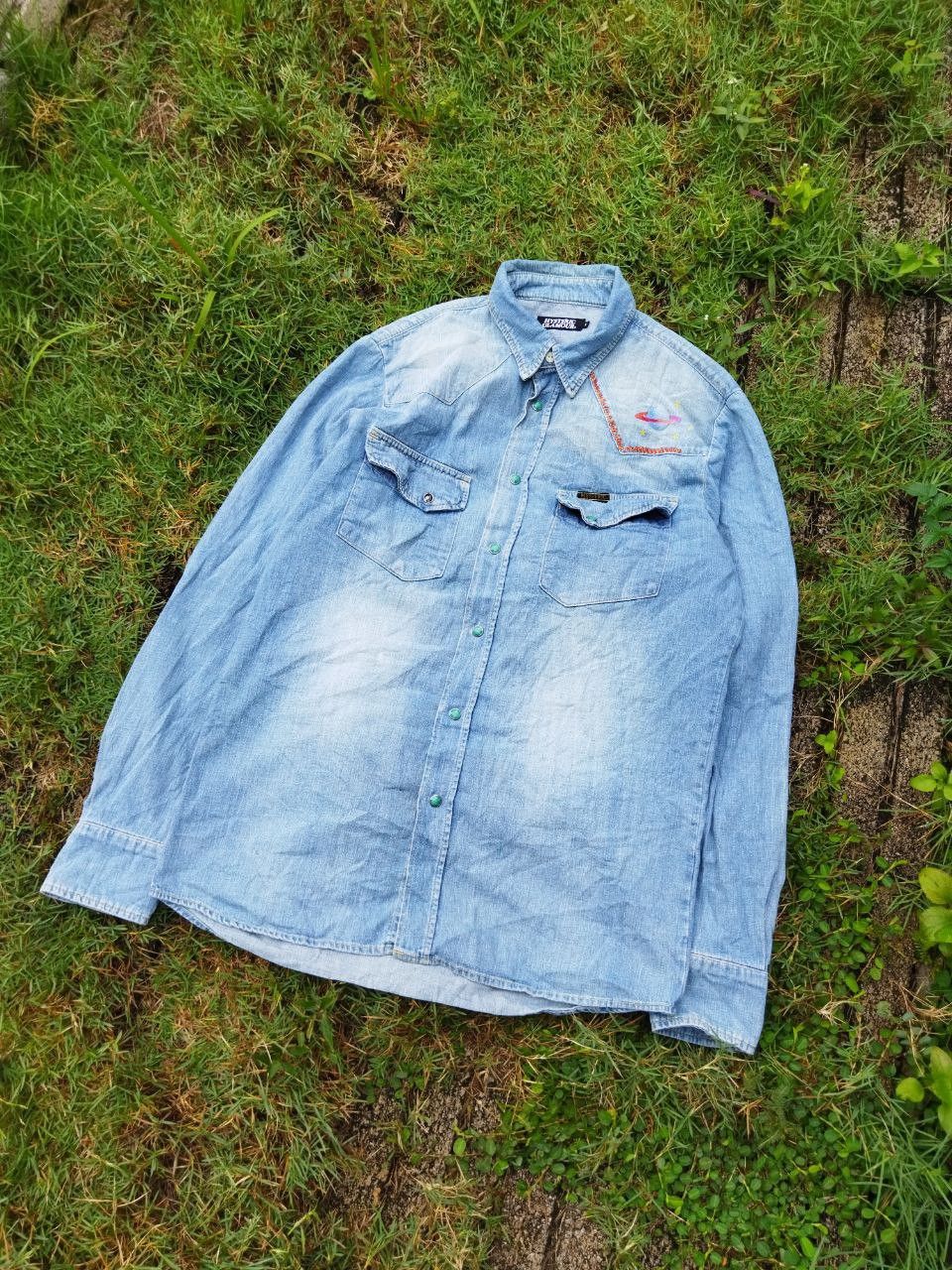 Hysteric Glamour Vintage Hysteric Glamour Denim Shirt Size US L / EU 52-54 / 3 - 2 Thumbnail