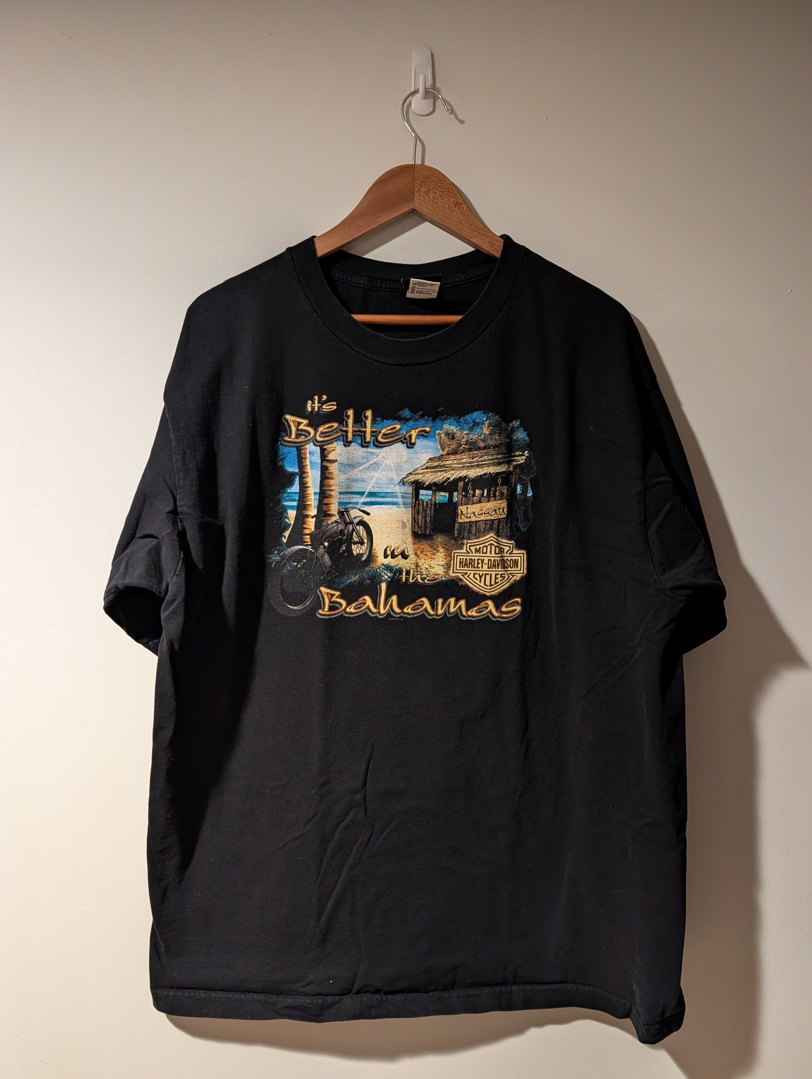 Harley Davidson Vintage 2005 Harley Davidson Motorcycle Bahamas T-Shirt Size US XXL / EU 58 / 5 - 1 Thumbnail