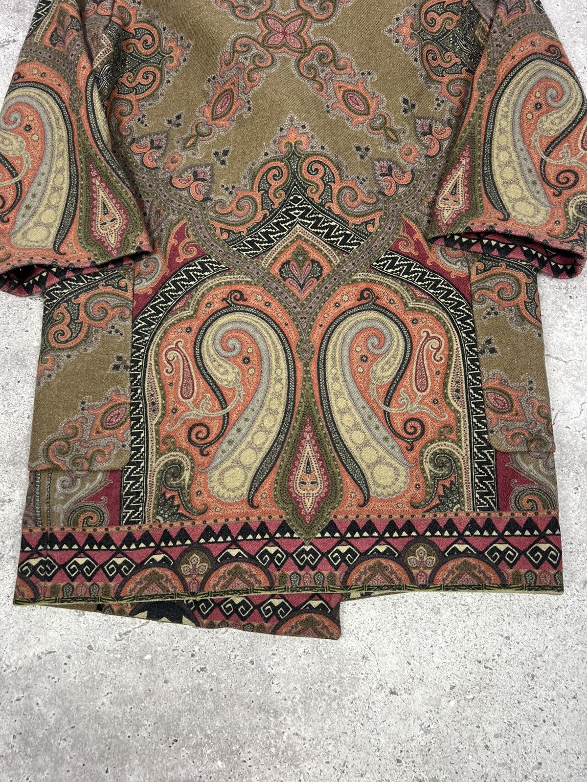 Etro Etro Paisley Print Wool Coat Multicolor Women’s Size S / US 4 / IT 40 - 16 Thumbnail
