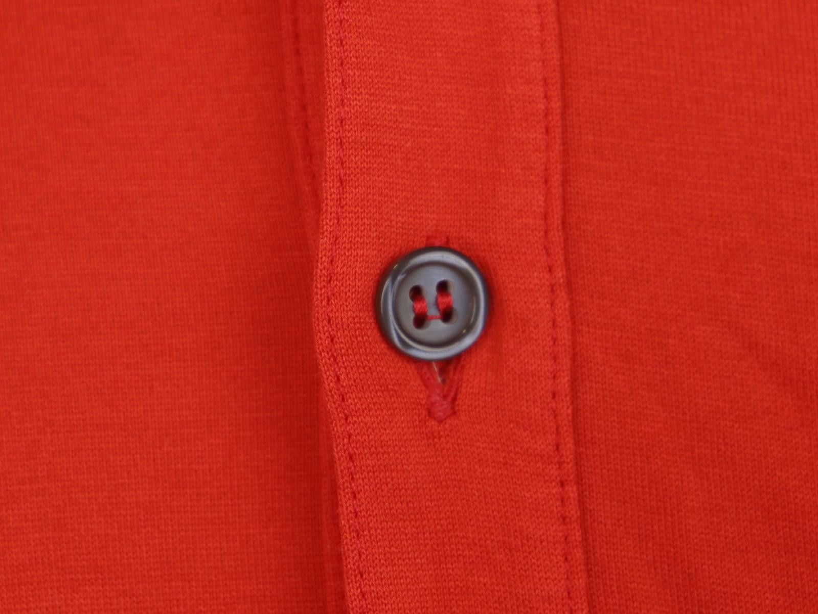 Givenchy Givenchy Red Cotton Collared Popover Polo Shirt Size L Size US L / EU 52-54 / 3 - 5 Thumbnail