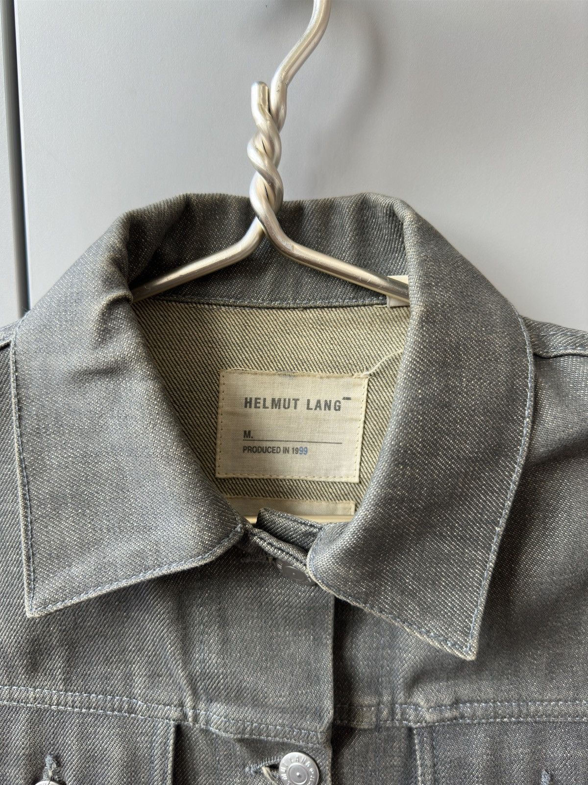 Helmut Lang Helmut Lang 1999 Vintage Denim Gray Jacket Women’s XS Size US XS / EU 42 / 0 - 1 Thumbnail