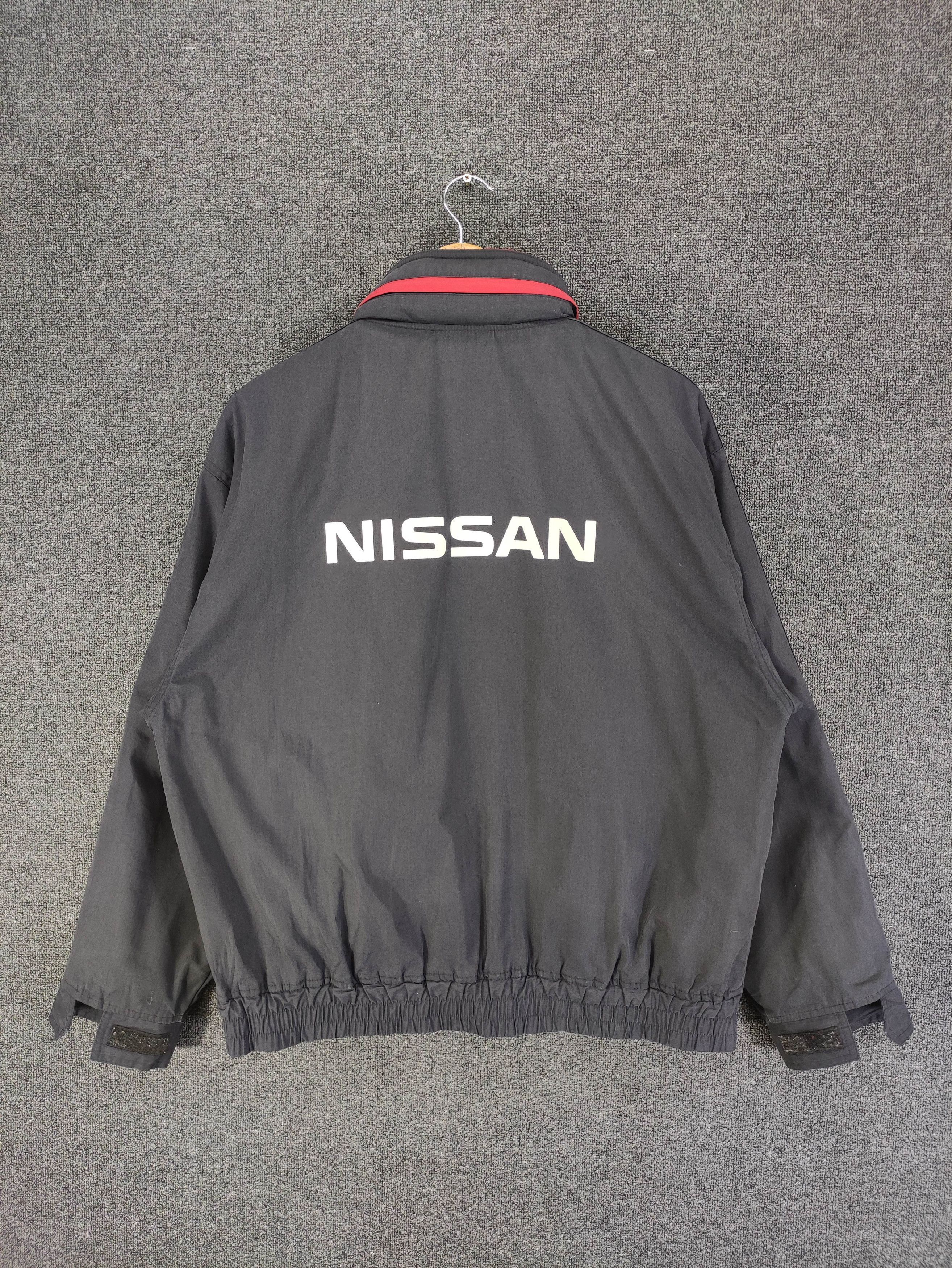 Nissan Vintage Nissan Work Wear Faded Jacket Zipper With Hoodie Size US XL / EU 56 / 4 - 11 Thumbnail