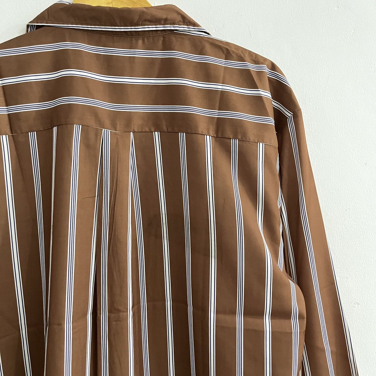 Japanese Brand Zipfive Striped Camcollar Shirt Size US XL / EU 56 / 4 - 6 Thumbnail