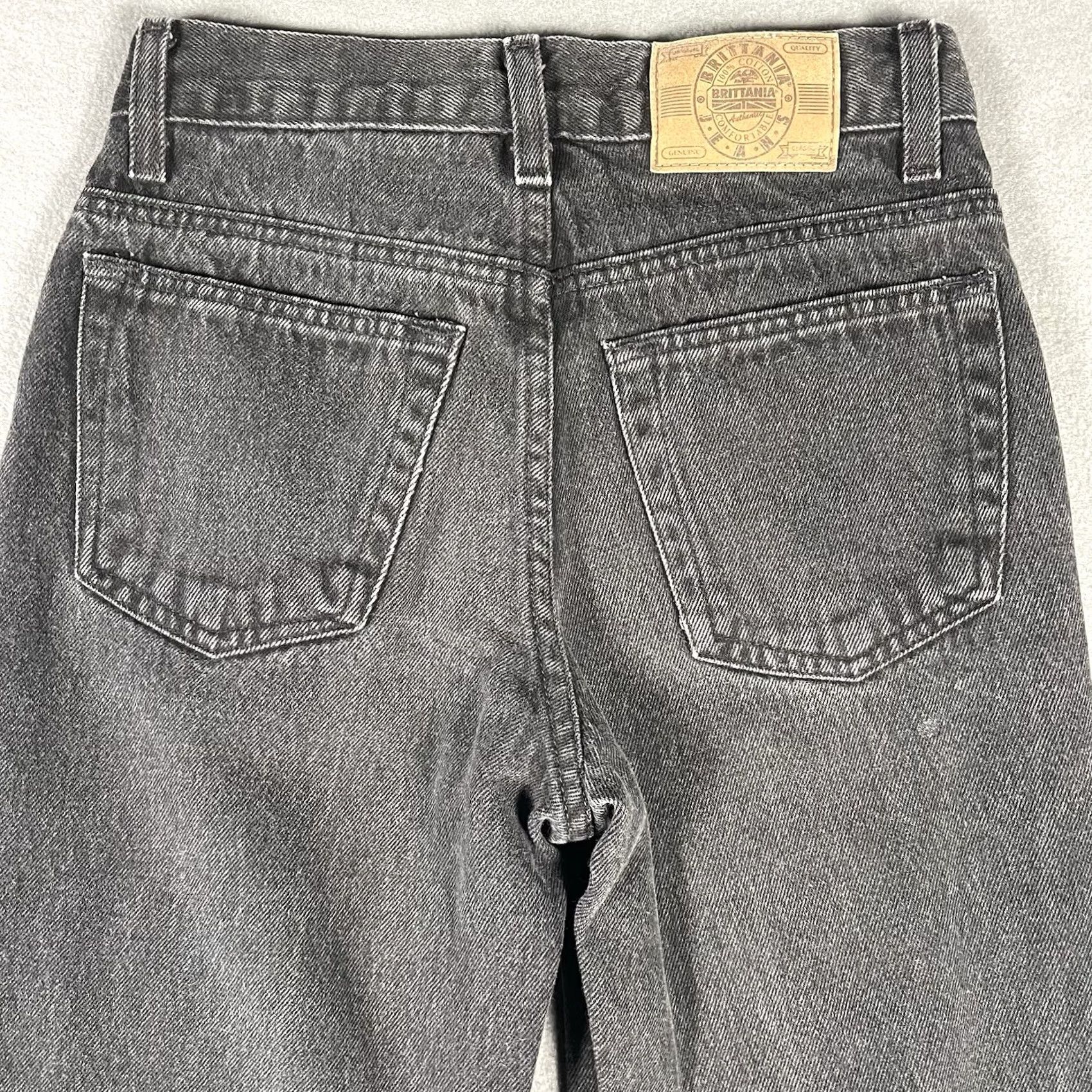 Vintage VINTAGE Brittania Jeans Size 12 Black Denim High Rise Mom Jeans Women 90s VTG Size 34" / US 12 / IT 48 - 4 Thumbnail