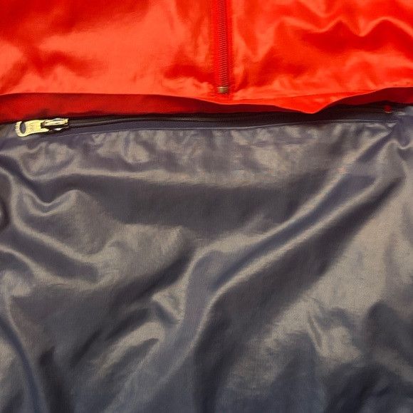 Izod Vtg IZOD LACOSTE Red/Blue Half Zip Windbreaker Jacket Hood Size US L / EU 52-54 / 3 - 10 Thumbnail