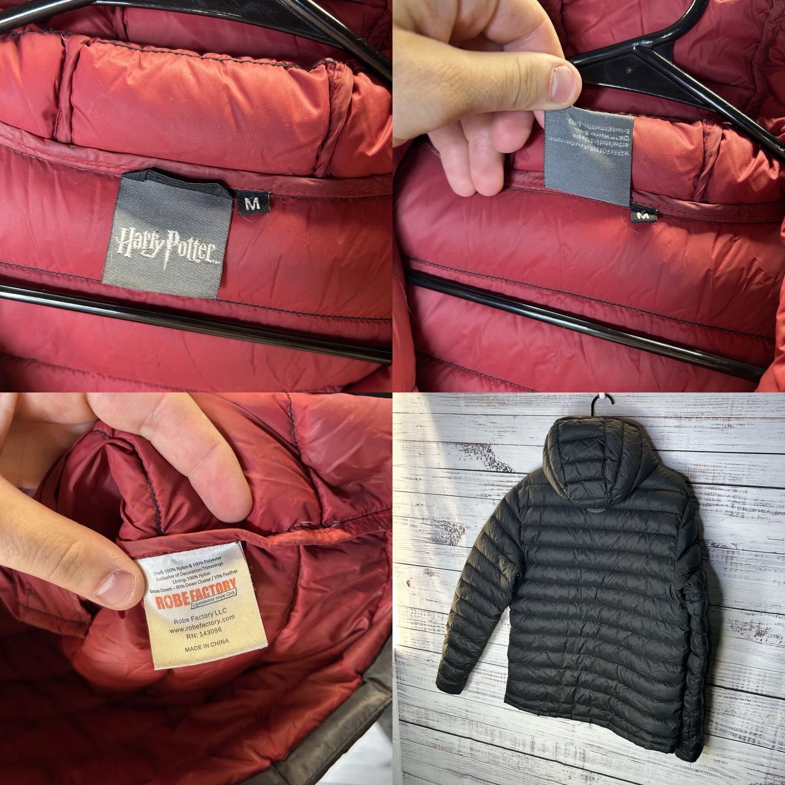 Vintage **Harry Potter 700 Down Fill Puffer Jacket Hooded Medium M** User: **700 Down Fill Harry Potter Hooded Puffer Jacket Medium M** Size US M / EU 48-50 / 2 - 8 Thumbnail