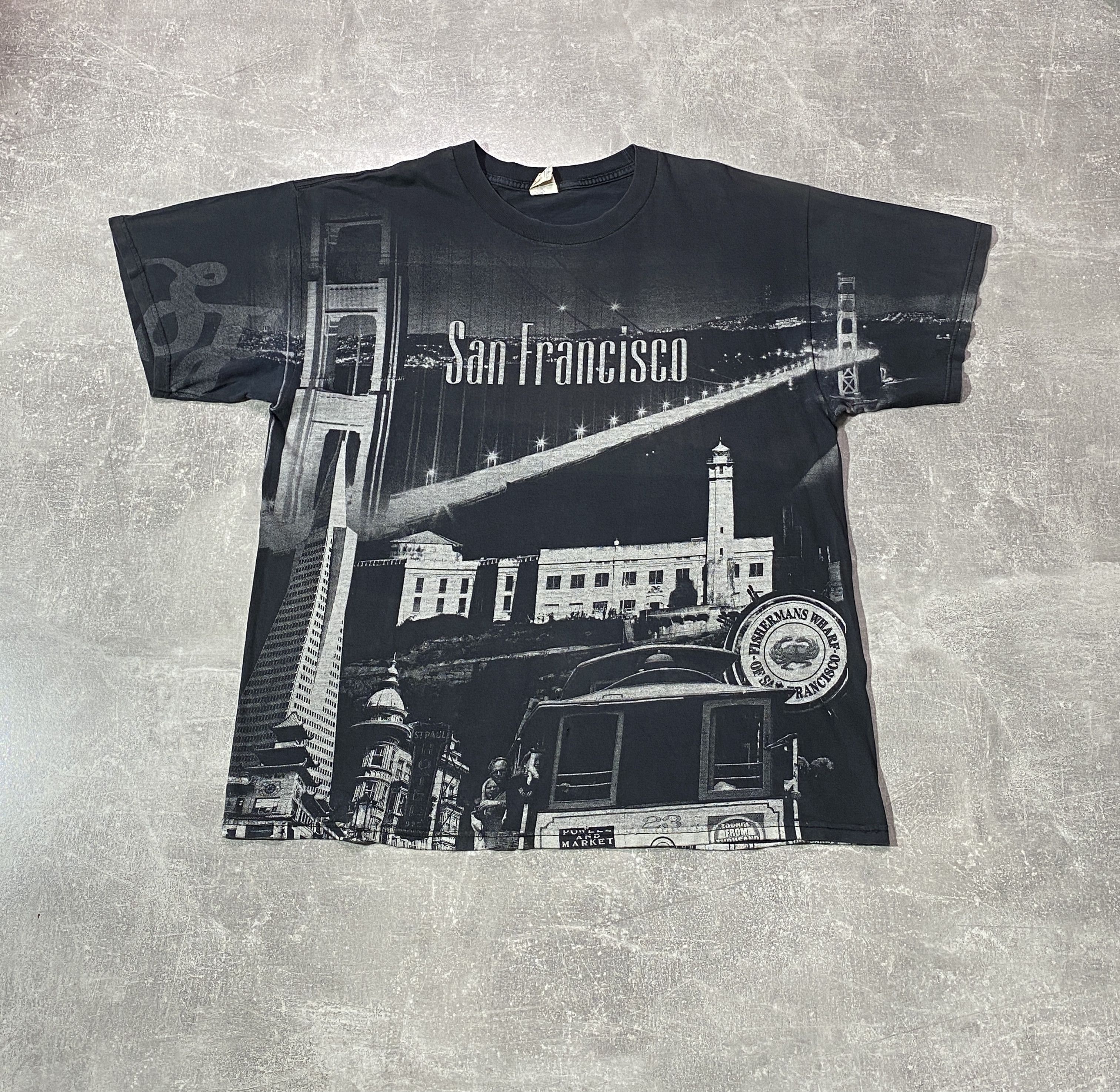 Vintage Vintage 90s San Francisco Retro Tee Size US XL / EU 56 / 4 - 1 Thumbnail