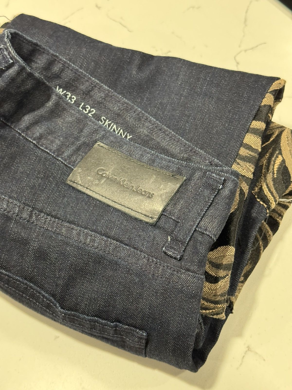 Calvin Klein Calvin Klein Jeans Baroque custom Patchwork Flare Denim Size US 33 - 16 Thumbnail