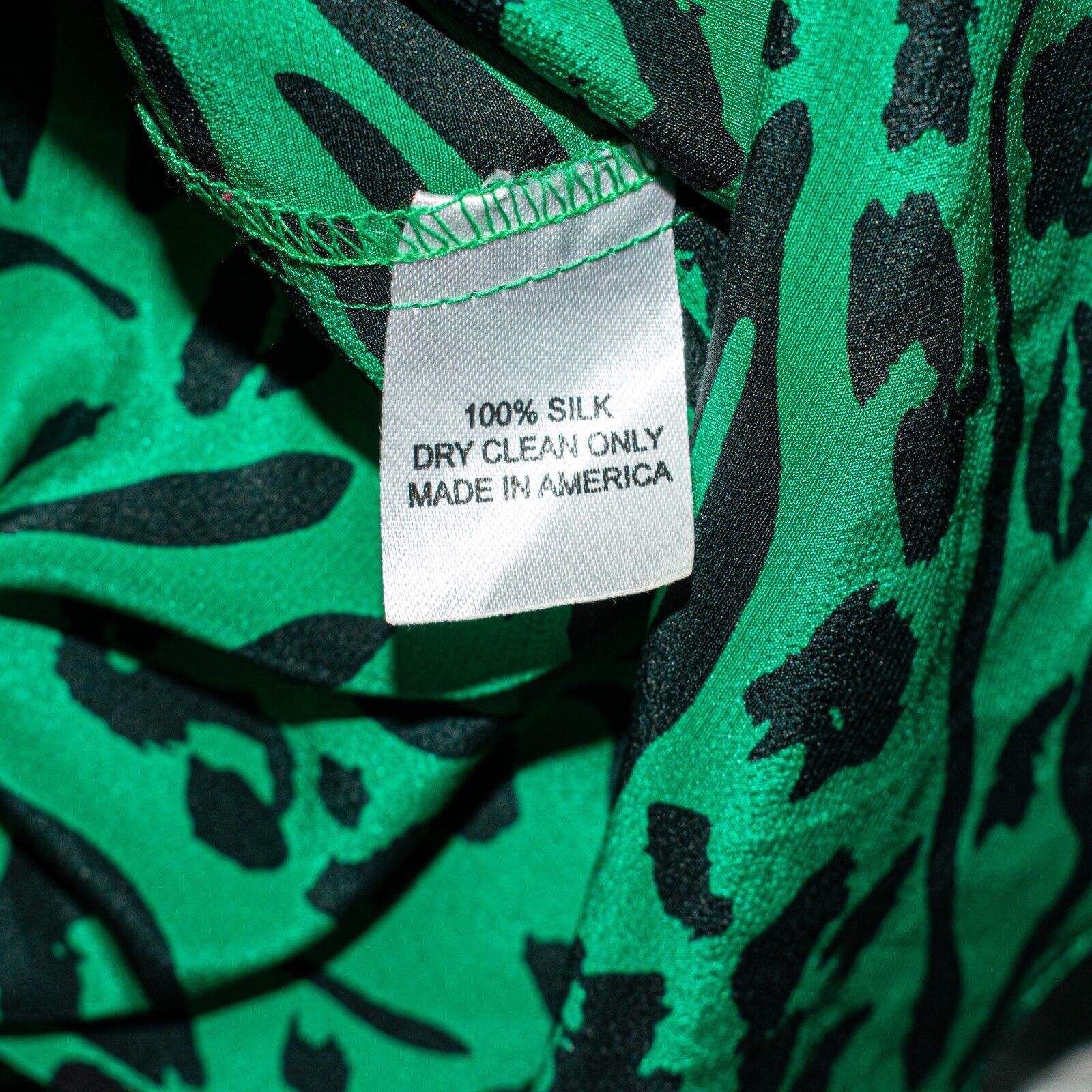 Amanda Uprichard AMANDA UPRICHARD 100% Silk Button up Shirt Green Black Size S / US 4 / IT 40 - 7 Thumbnail