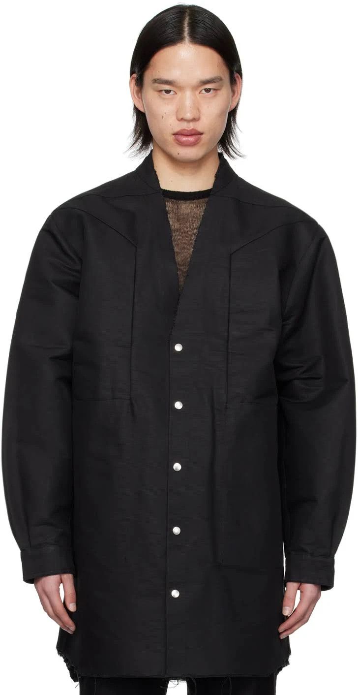 Rick Owens o1mris0824 Jumbo Outershirt in Black Size US M / EU 48-50 / 2 - 5 Thumbnail