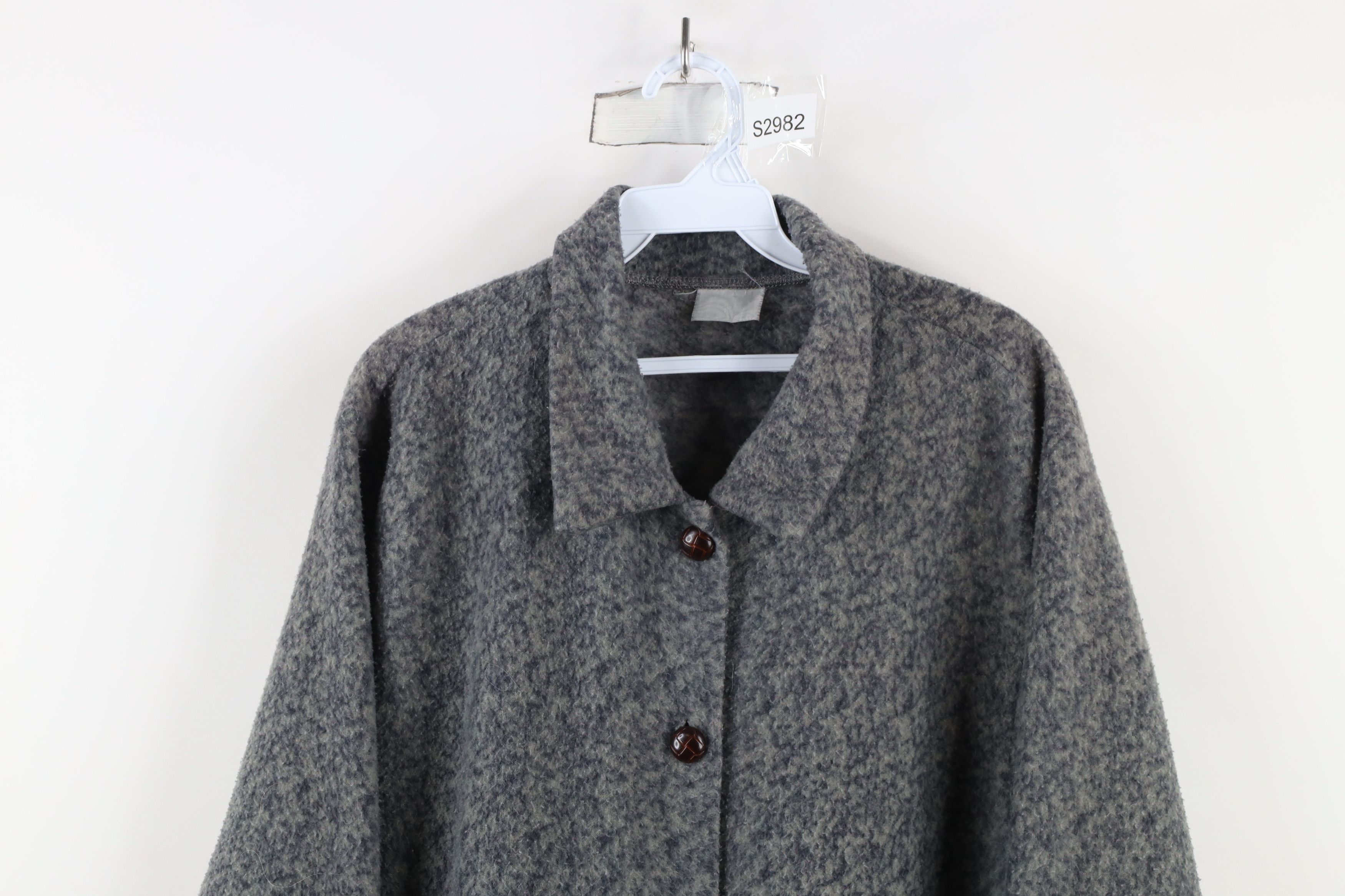 Vintage Vintage 90s Streetwear Snowflake All Print Fleece Jacket Size XL / US 12-14 / IT 48-50 - 2 Thumbnail