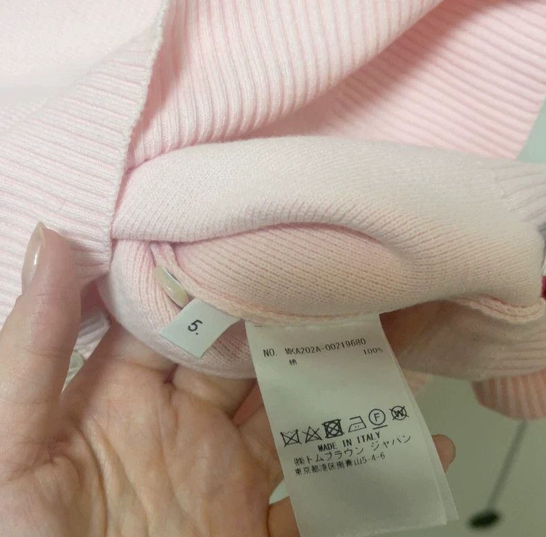 Thom Browne Thom Browne Pink knitted sweater Size US XXL / EU 58 / 5 - 4 Thumbnail
