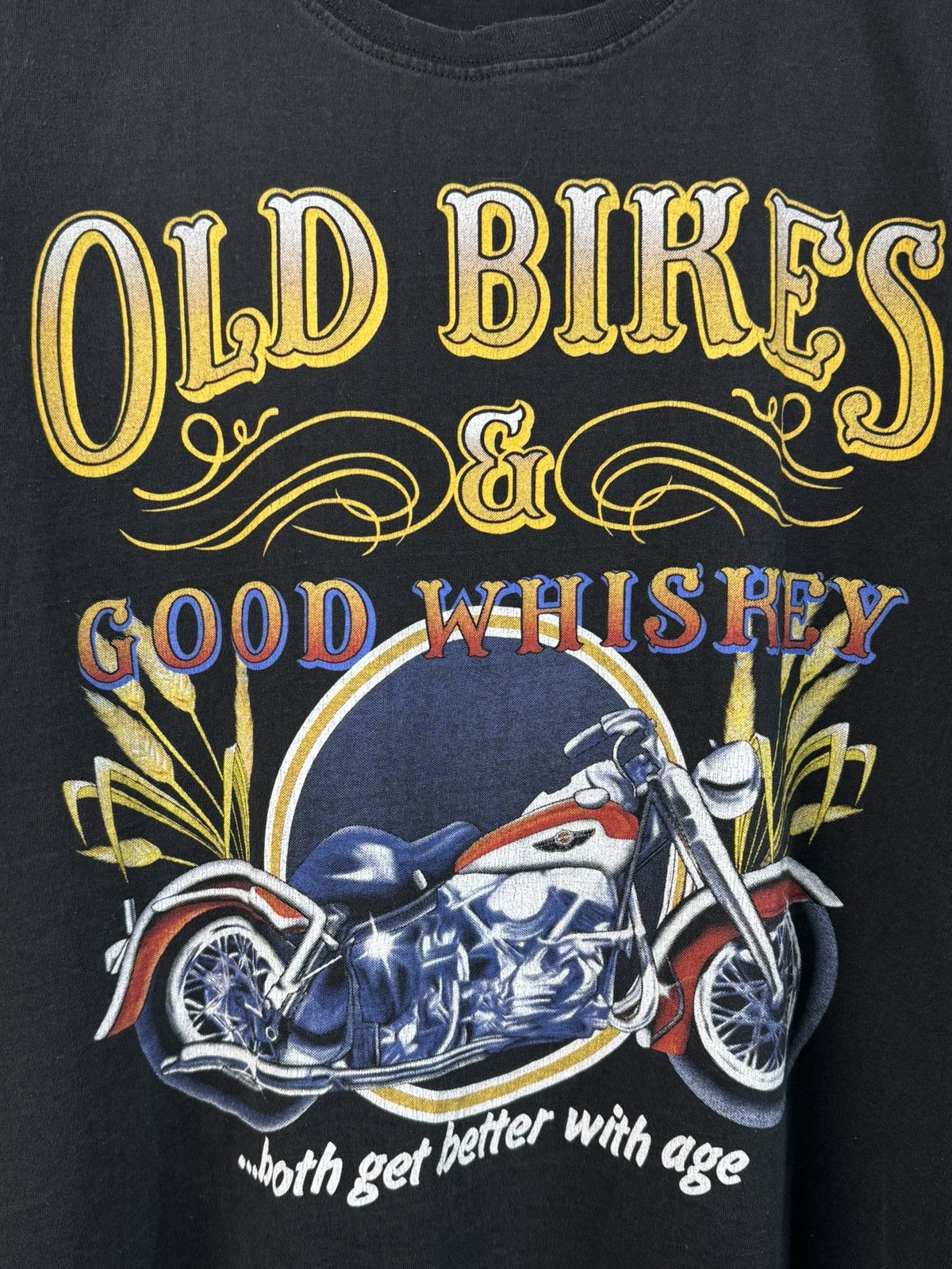 Vintage Vintage 90s Old Bikes Good Whiskey Sweatshirt Size L Size US L / EU 52-54 / 3 - 8 Thumbnail